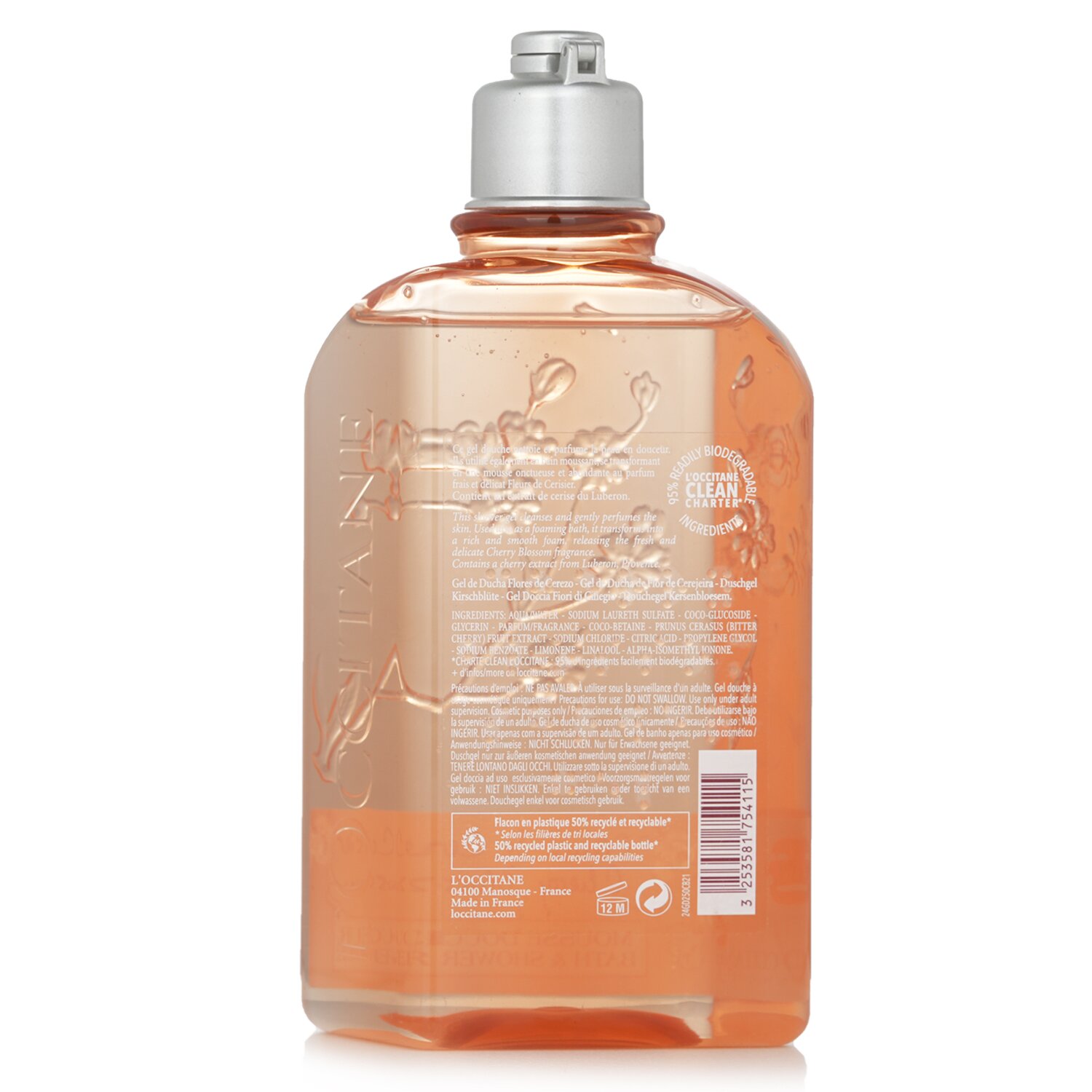 L'Occitane Cherry Blossom Αρωματισμένο Ζελέ Ντους 250ml/8.4oz