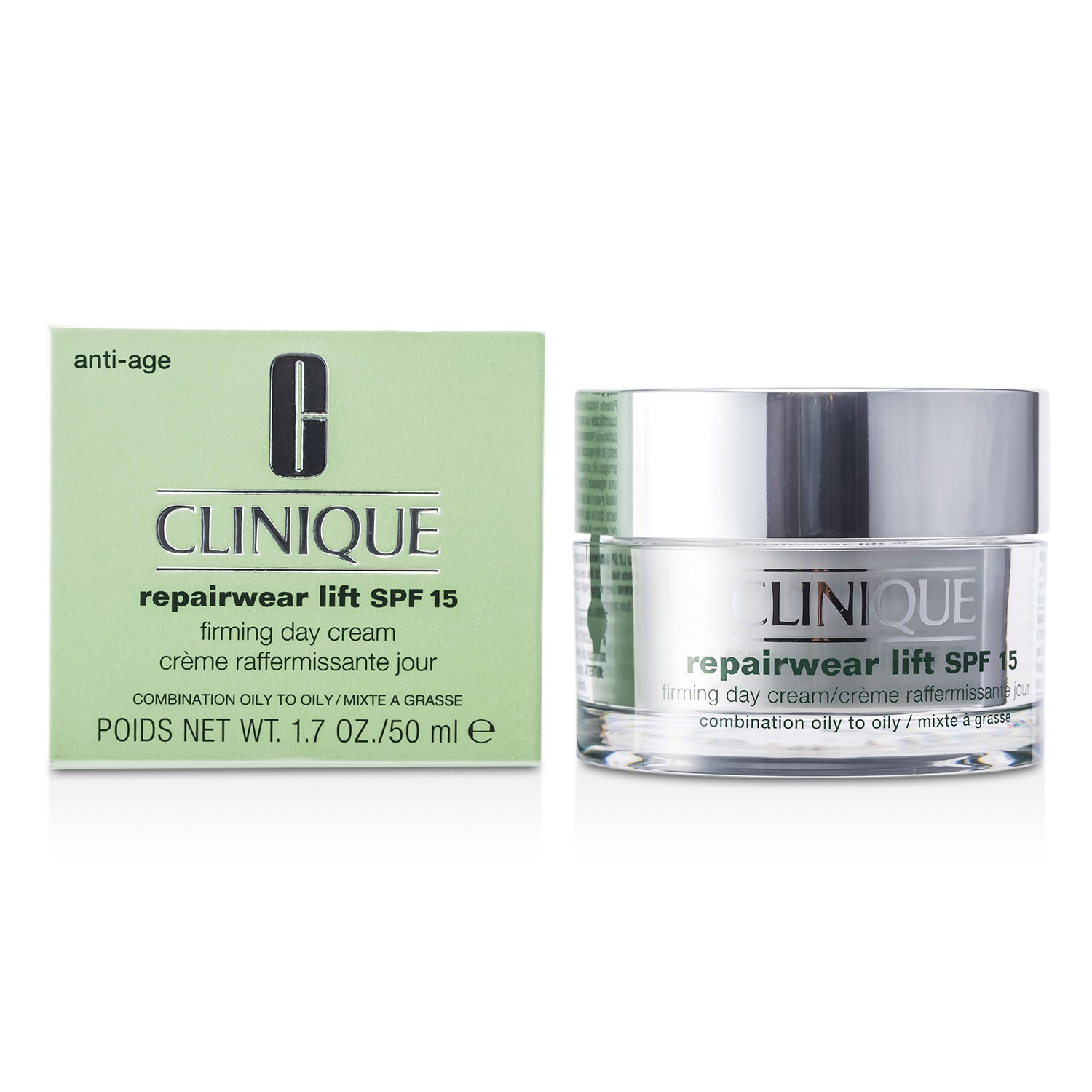 Clinique Repairwear ლიფტინგი SPF 15 გამამკვრივებელი დღის კრემი (კომბინირებული ცხიმიანი / ცხიმიანი კანისთვის) 50ml/1.7oz