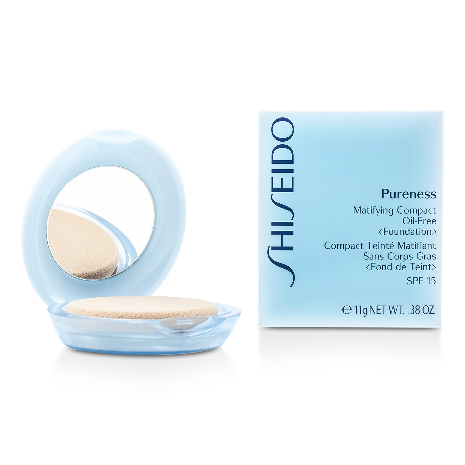 Shiseido Pureness Matifying Compact Oil Free Foundation SPF15 (Case + Refill) 11g/0.38oz