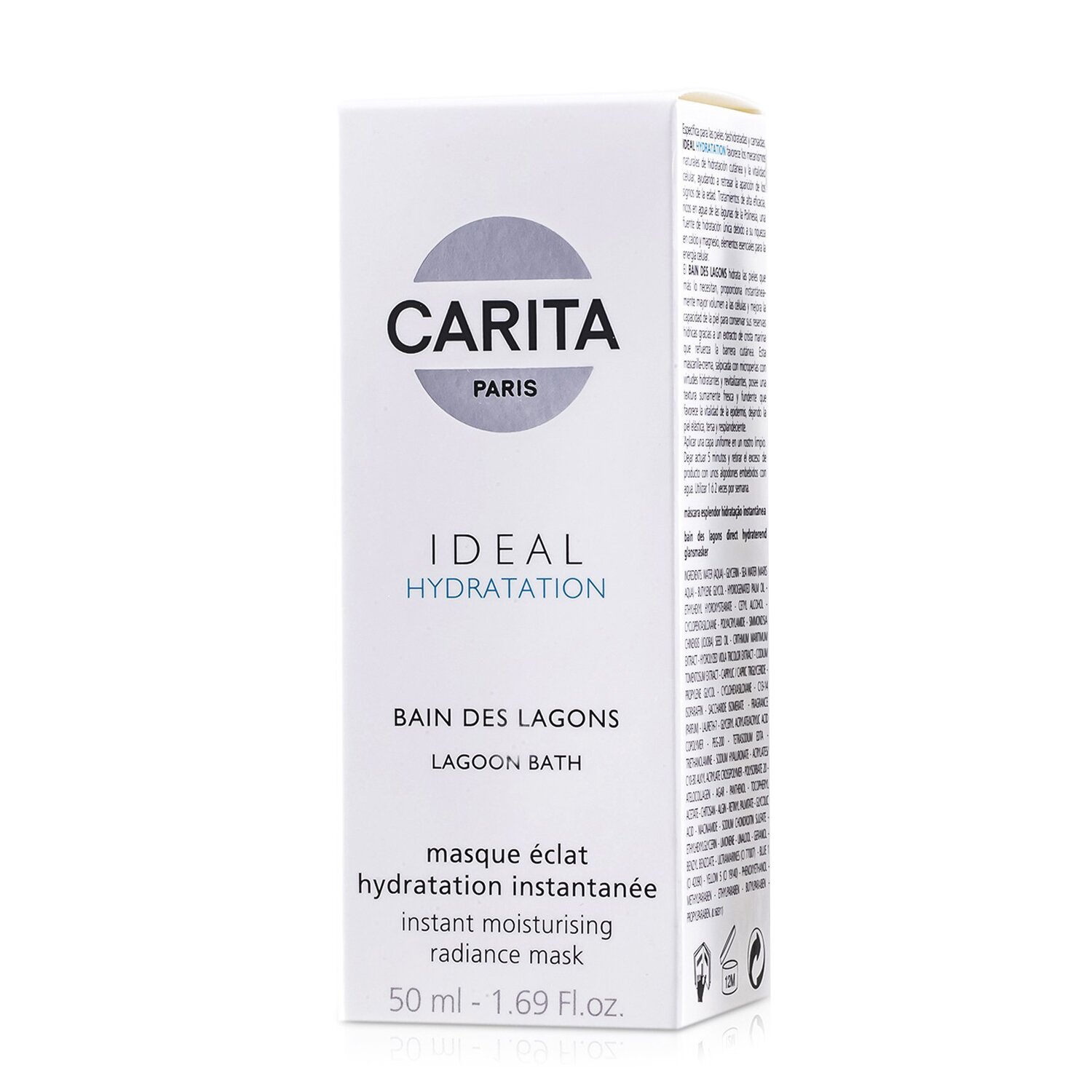 Carita Ideal Hydration ლაგუნა აბაზანა სწრაფად დამატენიანებელი გამაცისკროვნებელი ნიღაბი 50ml/1.69oz