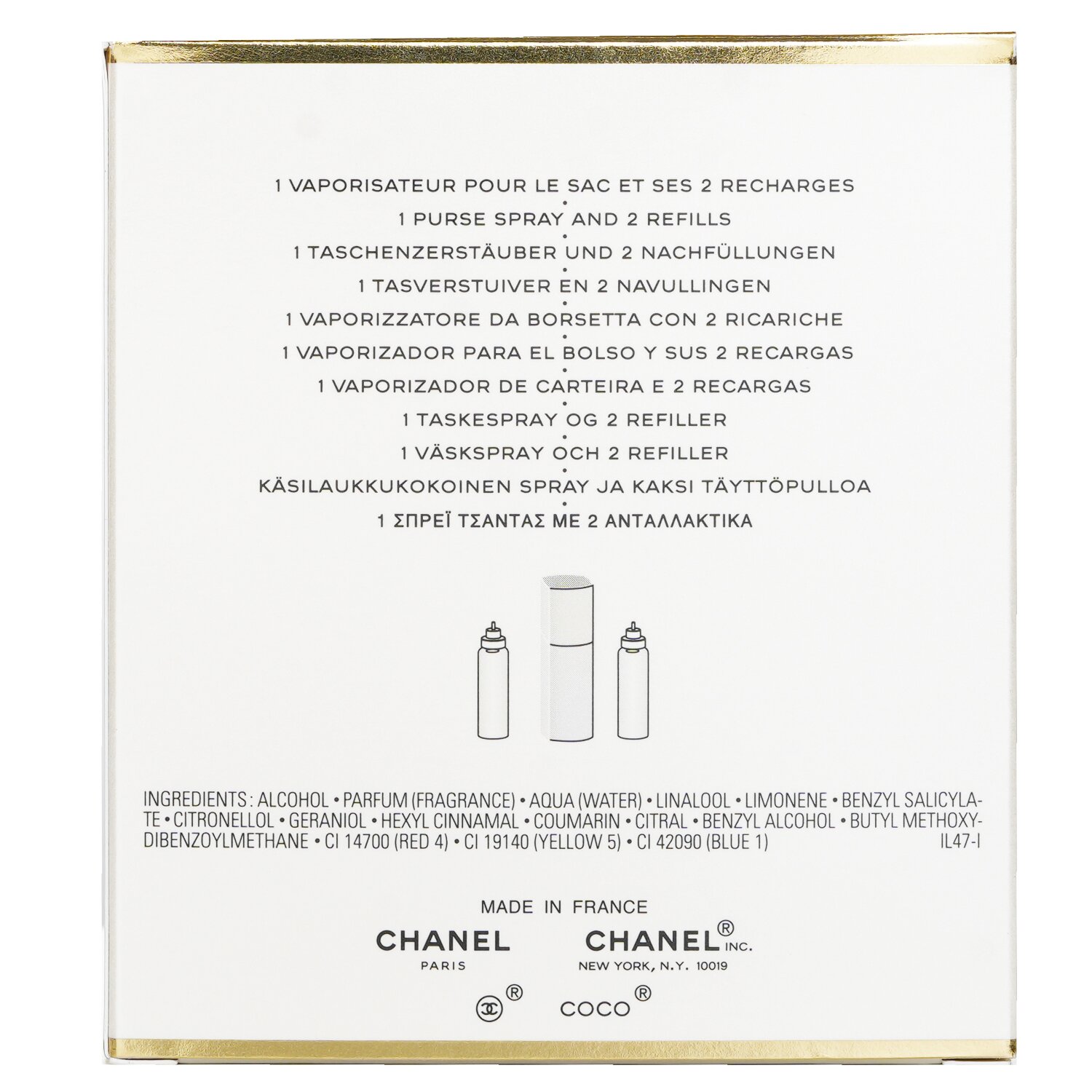 Chanel Coco Mademoiselle Твист және Хош Иіс Спрейі 3x20ml/0.7oz