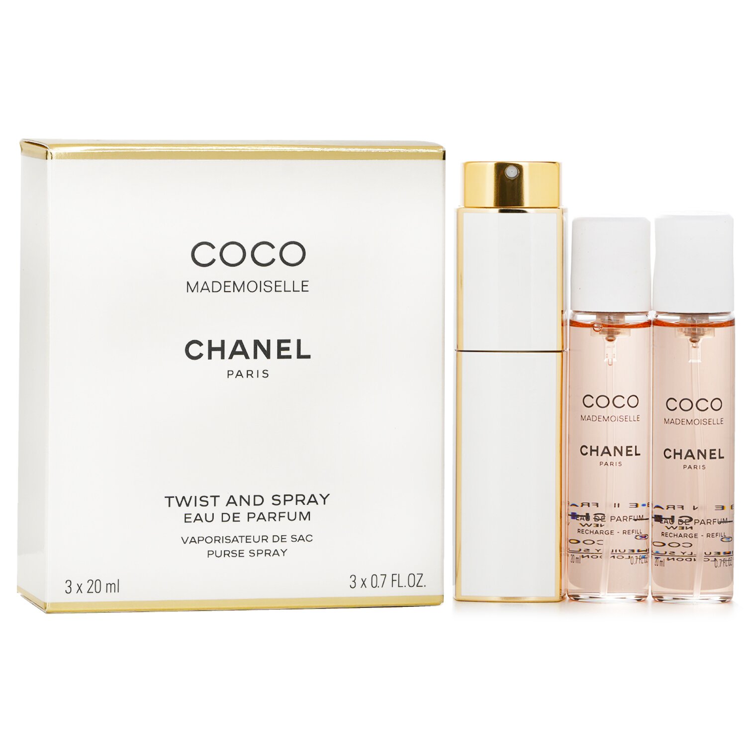 Chanel Coco Mademoiselle Twist & Spray Eau De Parfum 3x20ml/0.7oz