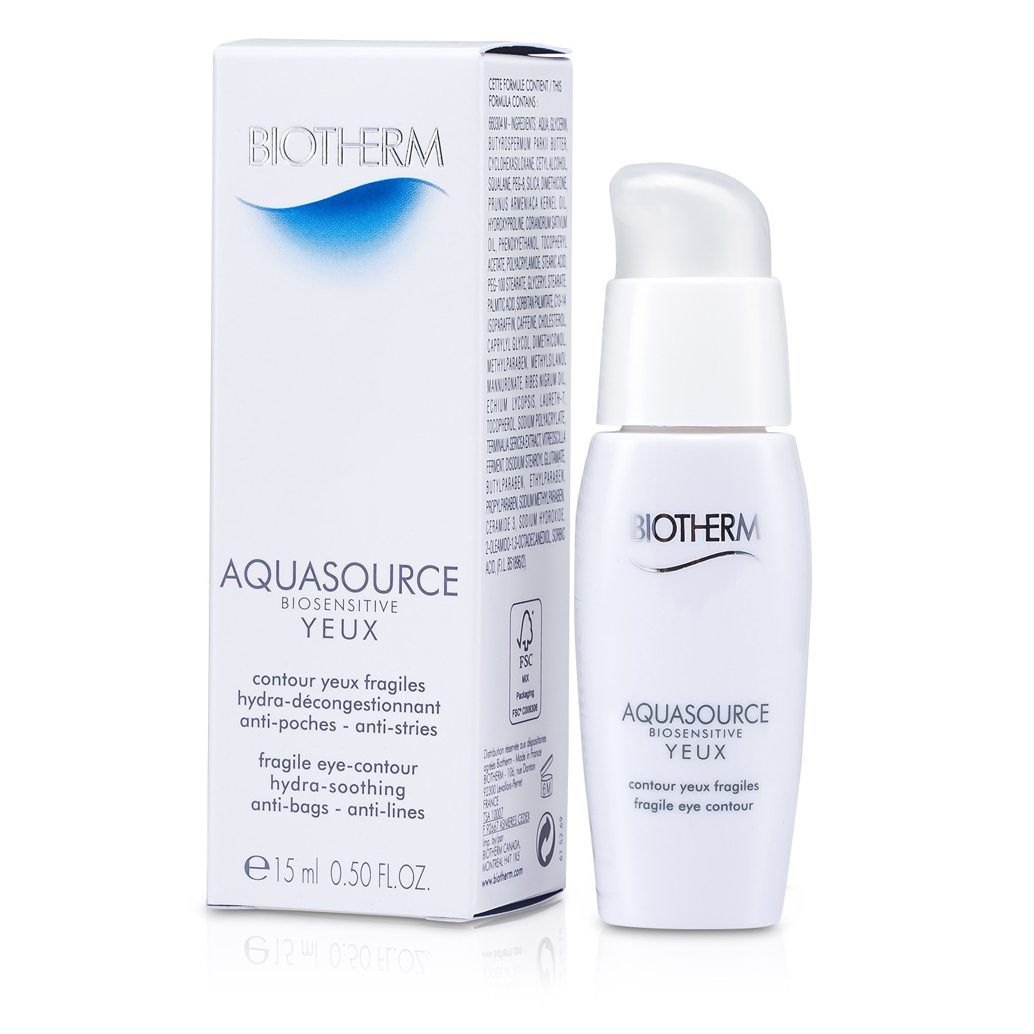 Biotherm Aquasource BioSensitive Contorno de Ojos Frágil 15ml/0.5oz