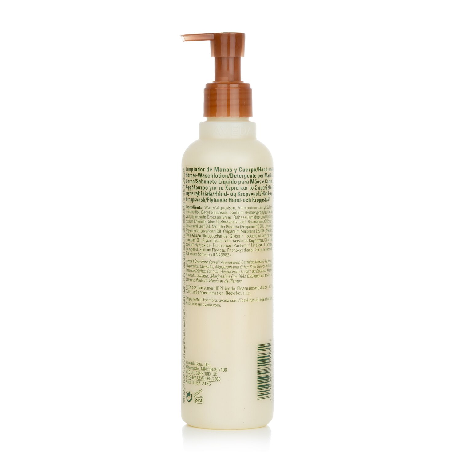 Aveda Tekoče milo za roke in telo z rožmarinom in meto 250ml/8.5oz