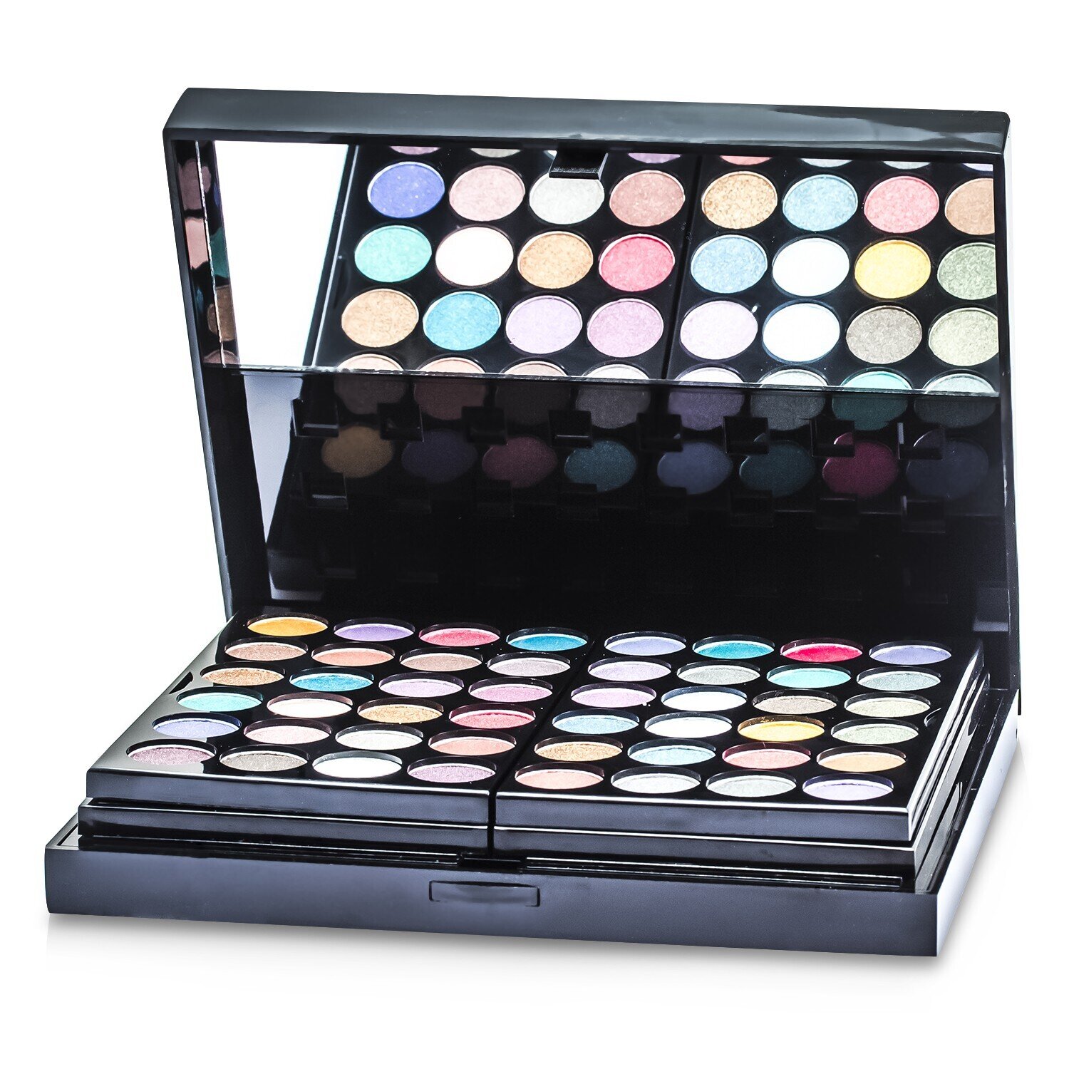 Cameleon MakeUp Kit 396 (48x Eyeshadow, 24x Lip Color, 2x Pressed Powder, 4x Blusher, 5x Applicator) Picture Color