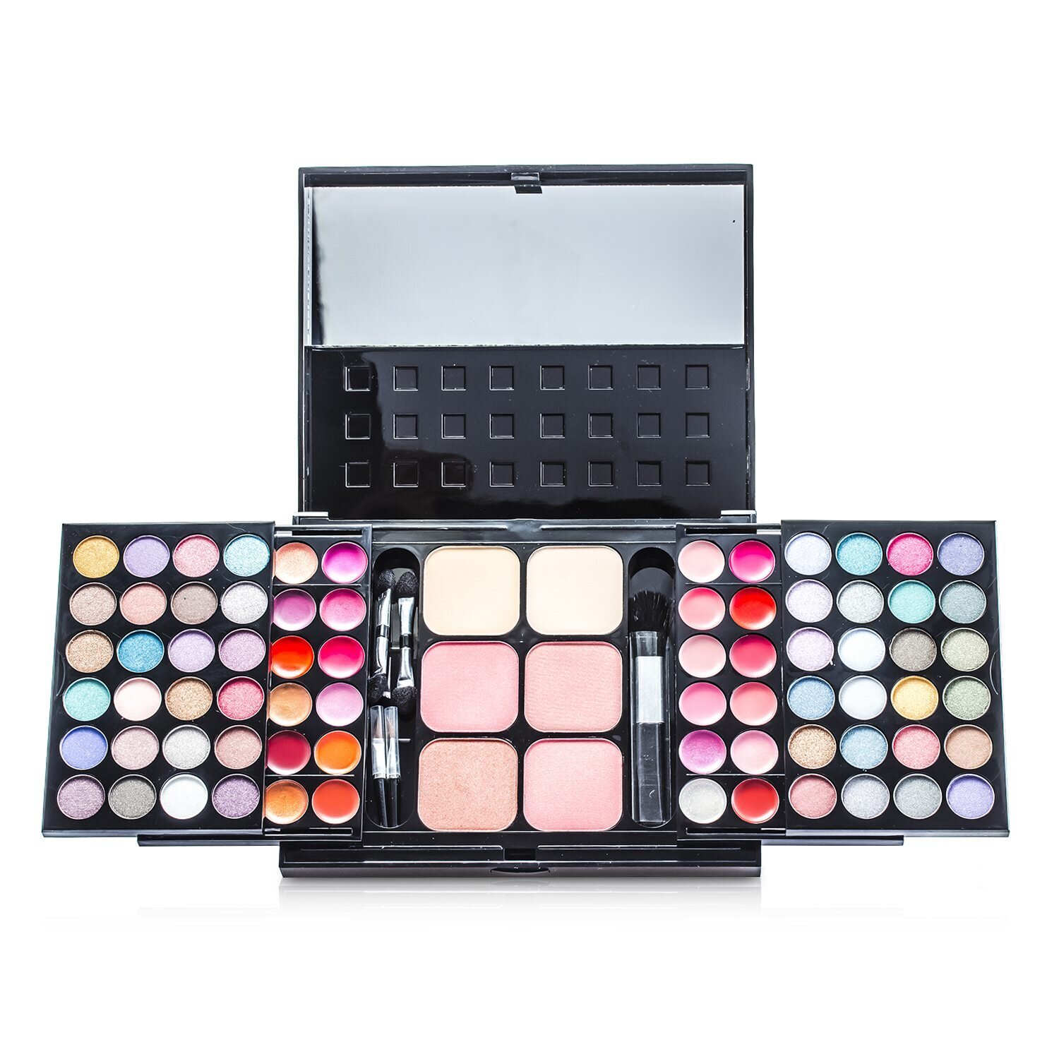 Cameleon MakeUp Kit 396 (48x Eyeshadow, 24x Lip Color, 2x Pressed Powder, 4x Blusher, 5x Applicator) Picture Color