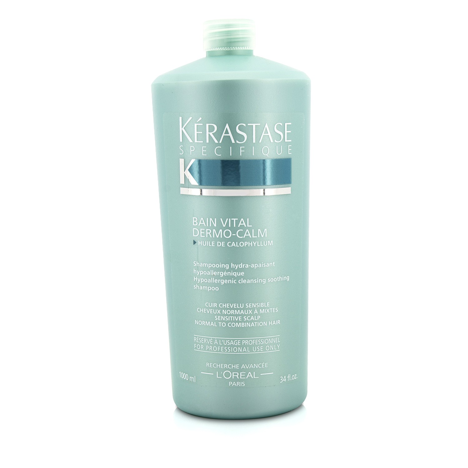 Kerastase Dermo-Calm Bain Vital Shampoo (Sensitive Scalps & Normal to Combination Hair) 1000ml/34oz