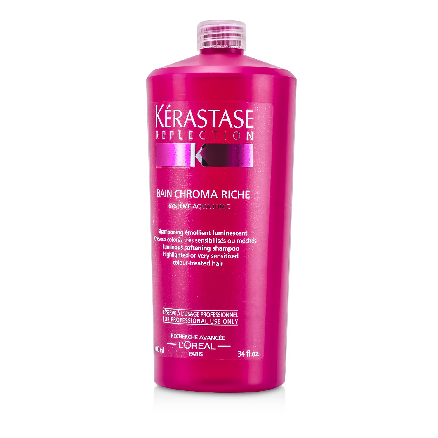 Kerastase Shampoo Reflection Bain Chroma Riche Luminous Softening (Cabelo Colorido e Sensibilizado) 1000ml/34oz