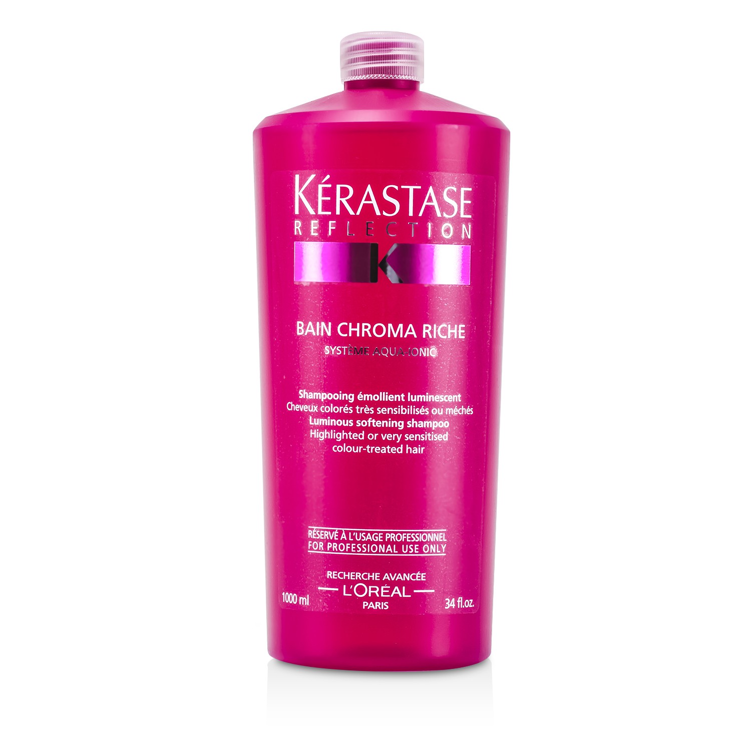 Kerastase Shampoo Reflection Bain Chroma Riche Luminous Softening (Cabelo Colorido e Sensibilizado) 1000ml/34oz