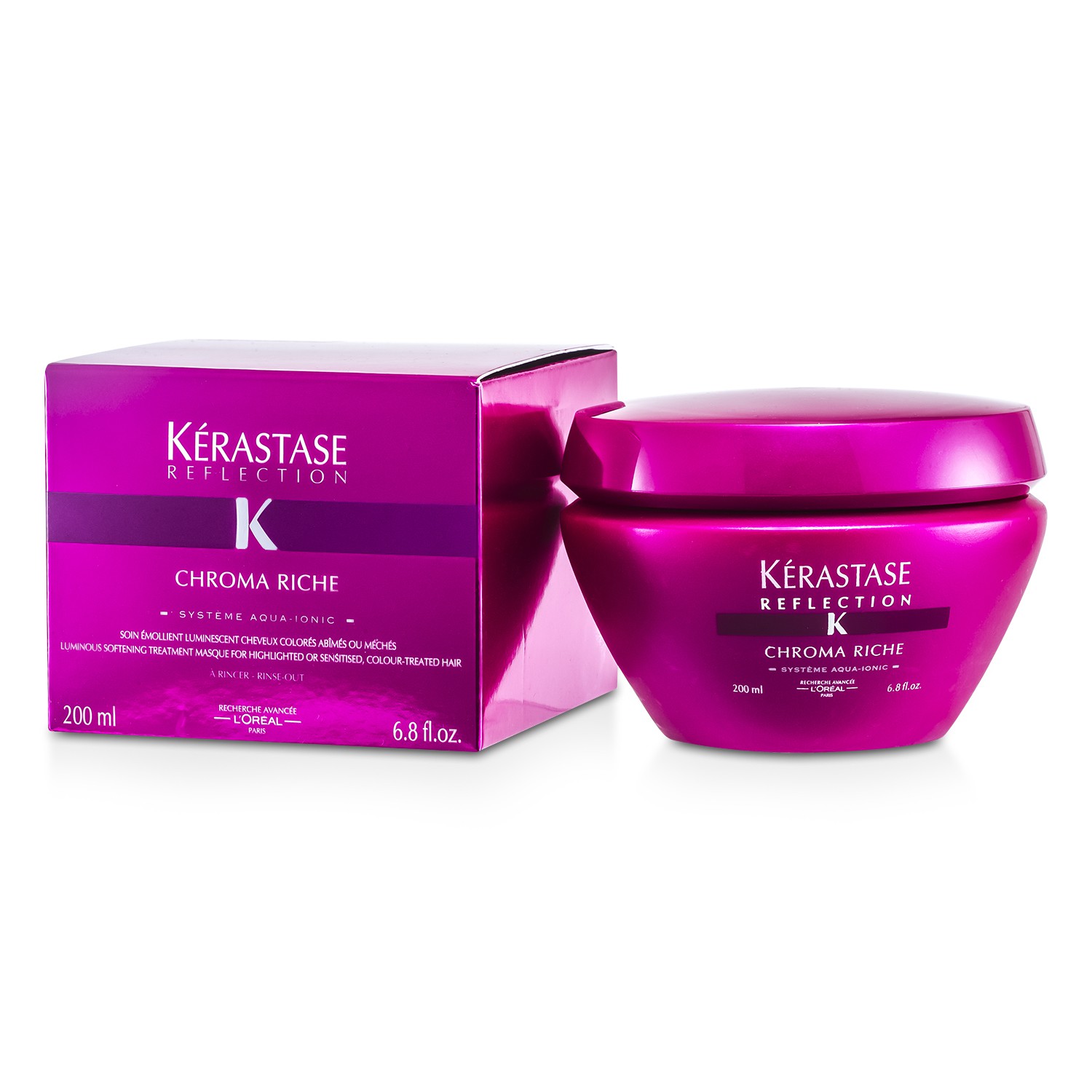 Kerastase Kerastase Reflection Chroma Riche Смягчающая Маска для Блеска Волос (для Осветленных или Чувствительных, Окрашенных Волос) 200мл./6.8унц.