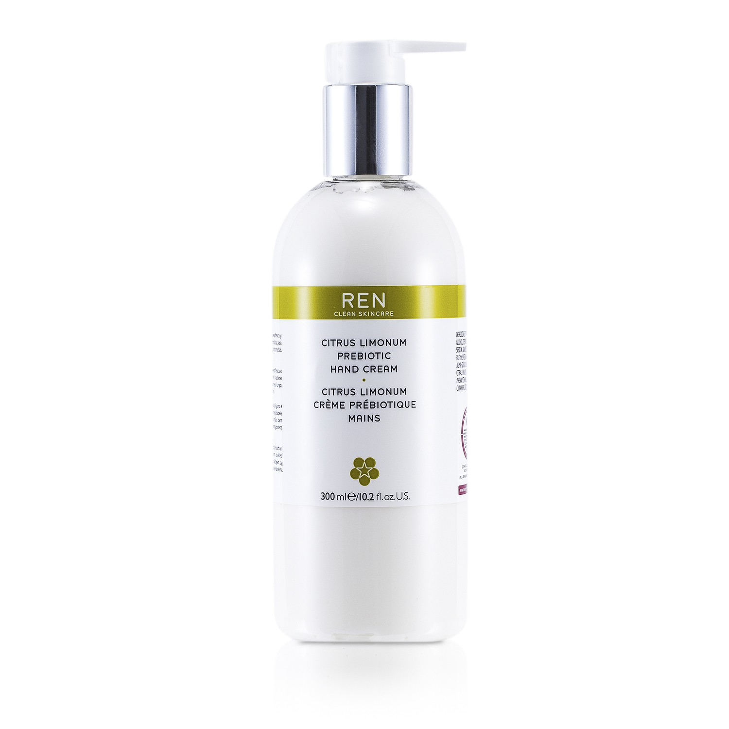 Ren Citrus Limonum Prebiotic Hand Cream 300ml/10.2oz