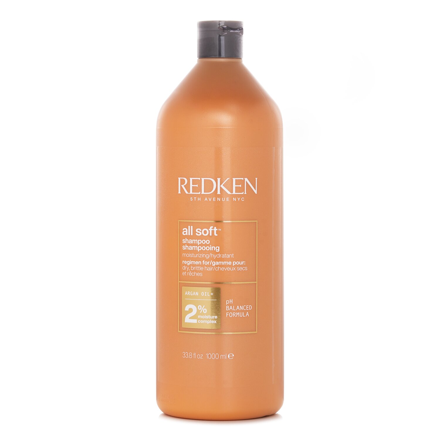 Redken All Soft შამპუნი (მშრალი/ მტვრევადი თმისათვის) 1000ml/33.8oz