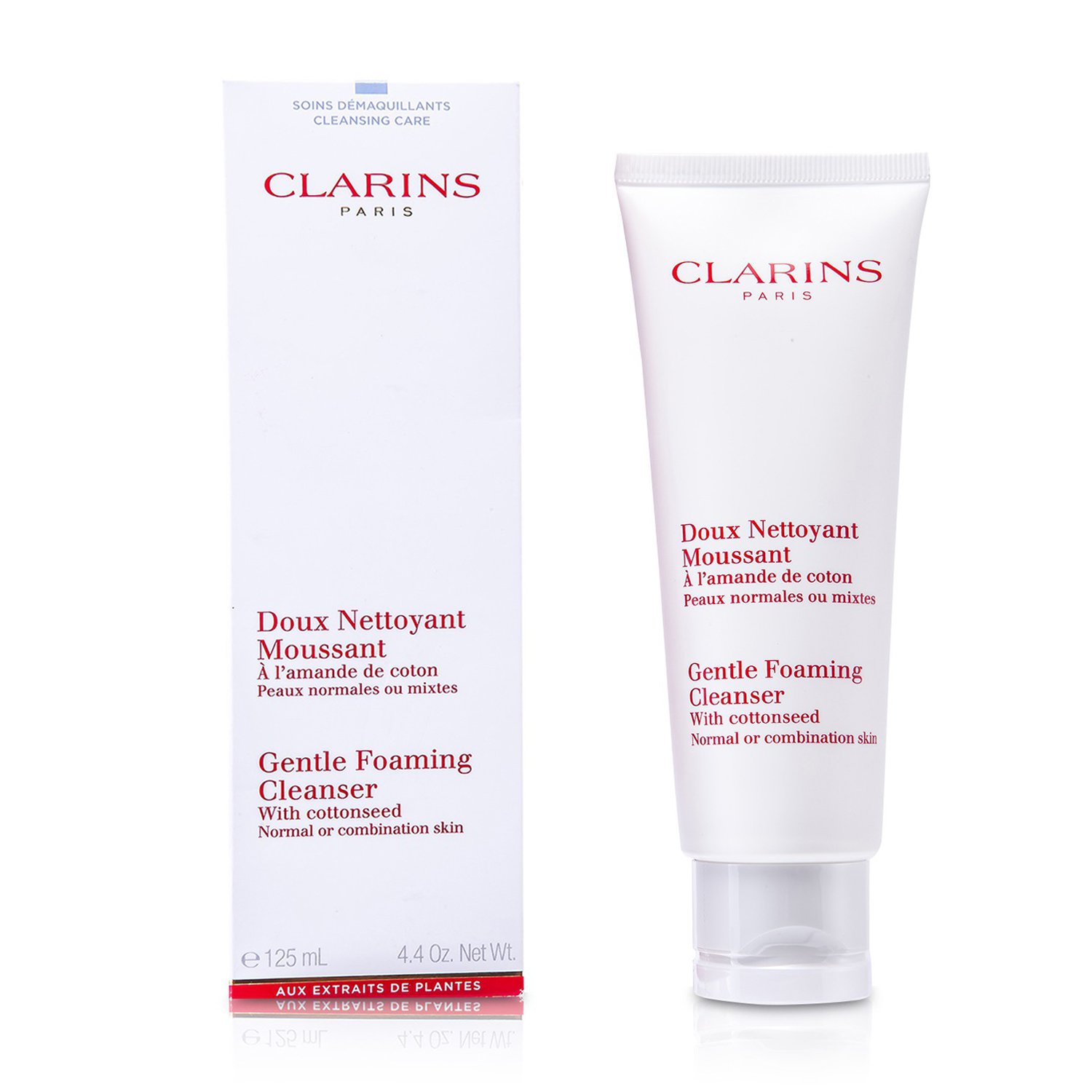 Clarins Gentle Foaming Cleanser with Cottonseed - Normal or Combination Skin 125ml/4.4oz