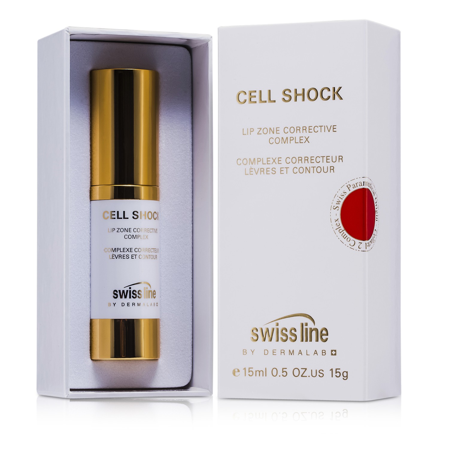 Swissline مركب مصحح لبشرة الشفاه Cell Shock 15ml/0.5oz