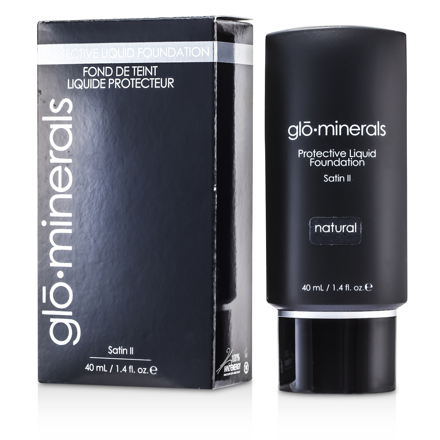 GloMinerals GloProtective أساس سائل غير لامع للمسة نهائية حريرية خال من الزيت 40ml/1.4oz