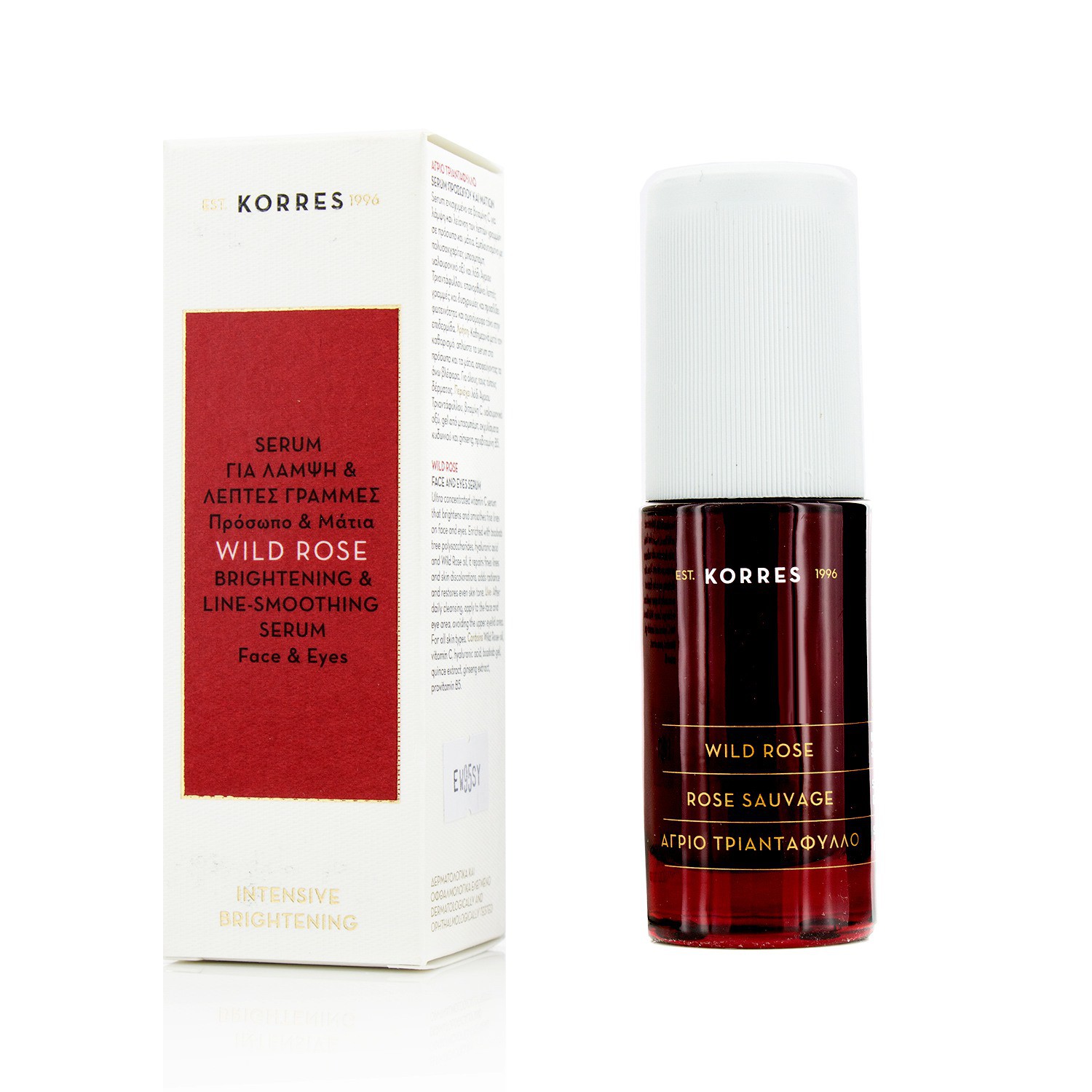 Korres Wild Rose Brightening & Line-Smoothing Face & Eye Serum 30ml/1.01oz