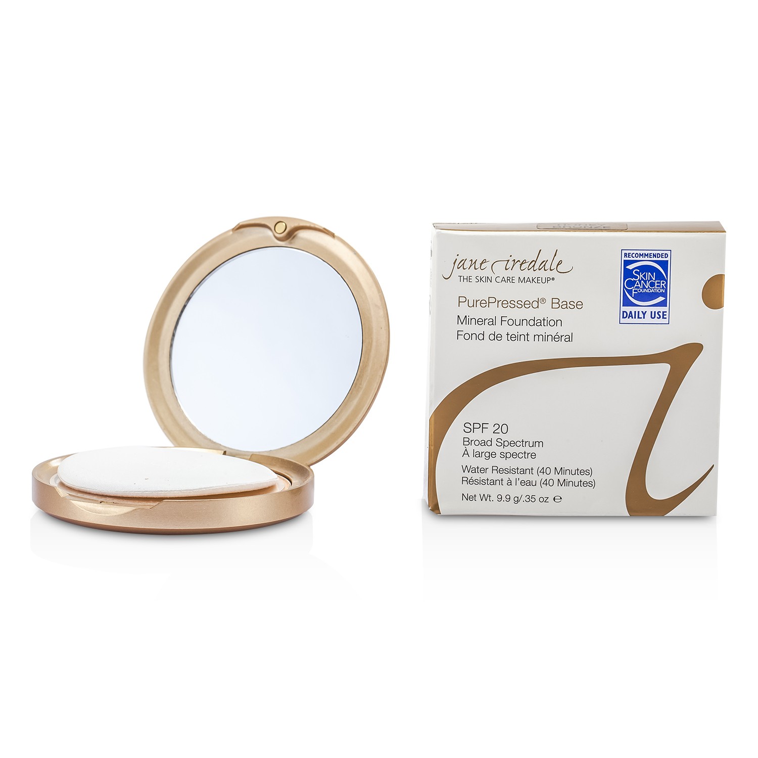 Jane Iredale Mineralni puder v kamnu PurePressed Base Pressed Mineral Powder SPF 20 9.9g/0.35oz