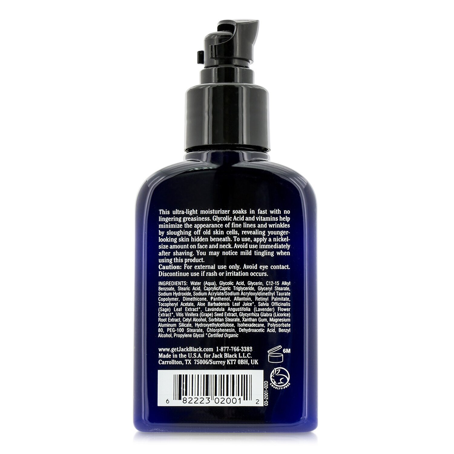 Jack Black مرطب الوجه لتخفيف الخطوط ( 8% حمض الغليكوليك) 97ml/3.3oz