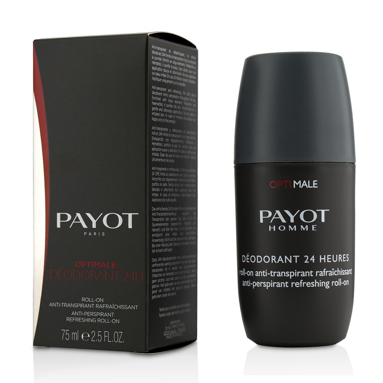 Payot Optimale Homme 24 Hour Գնդիկավոր Դեզոդորանտ 75ml/2.5oz