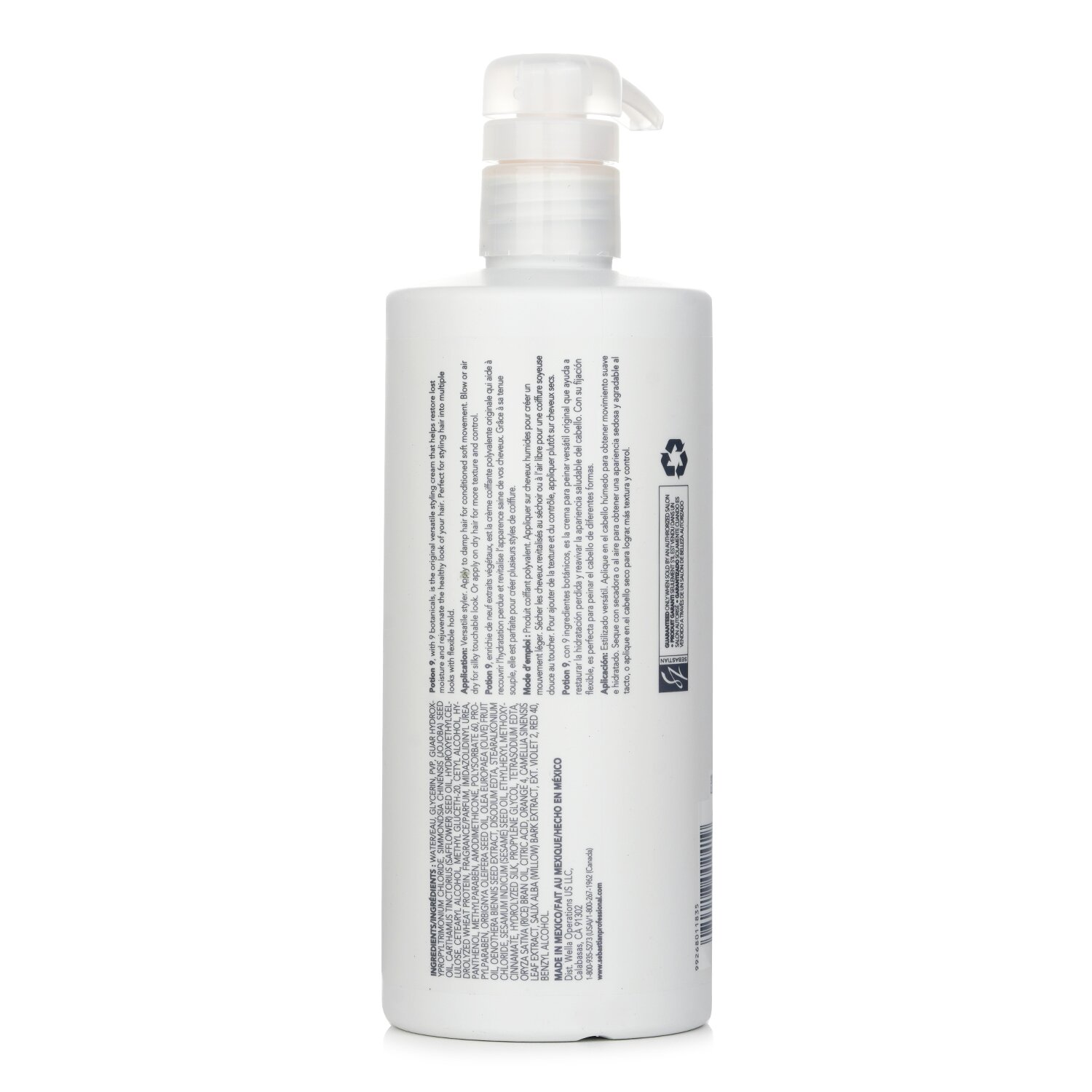 Sebastian ทรีทเม้นต์แต่งผม Potion 9 Wearable 500ml/16.9oz