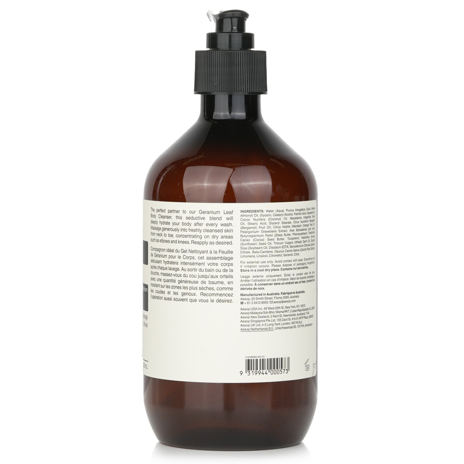 Aesop Bálsamo Corpo Geranium Leaf 500ml/16.67oz