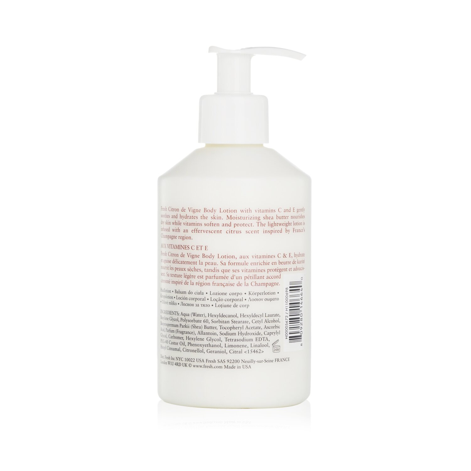 Fresh Citron De Vigne Body Lotion 300ml/10oz