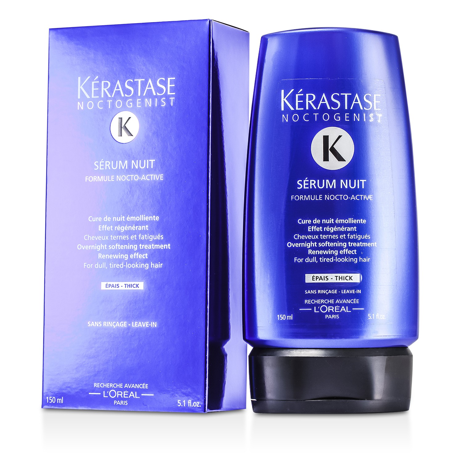 Kerastase Noctogenist معالج منعم ليلي يترك على الشعر (للشعر الباهت والمتعب) 150ml/5.1oz