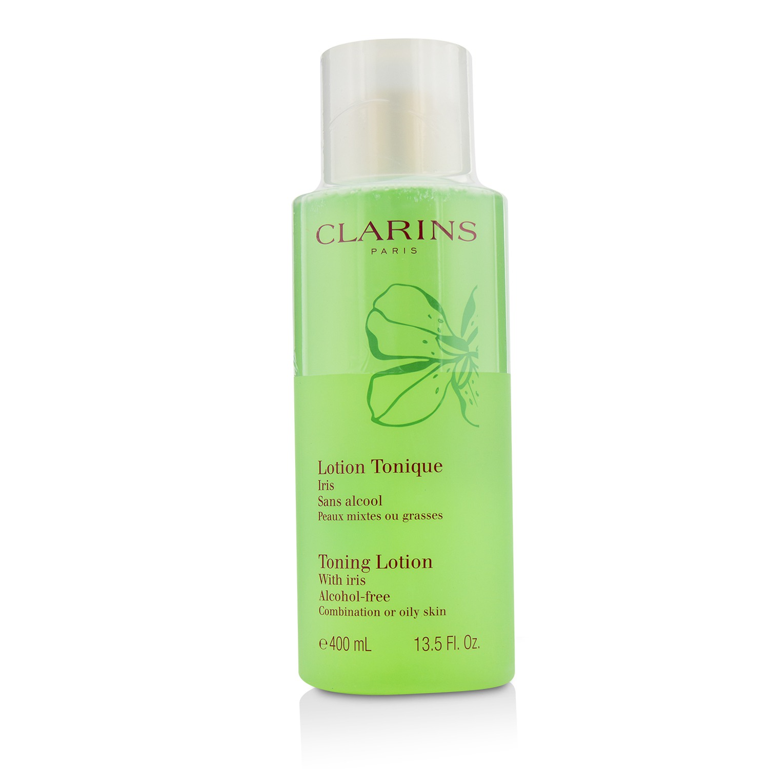 Clarins غسول تونر بالسوسن - للبشرة المختلطة أو الزيتية 400ml/13.5oz