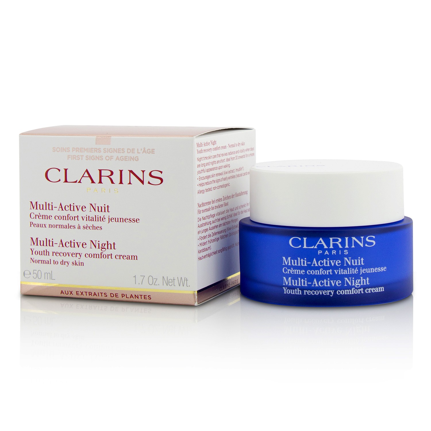 Clarins Creme Multi-Active Night Youth Recovery Comfort ( Normal to Pele seca ) 50ml/1.7oz