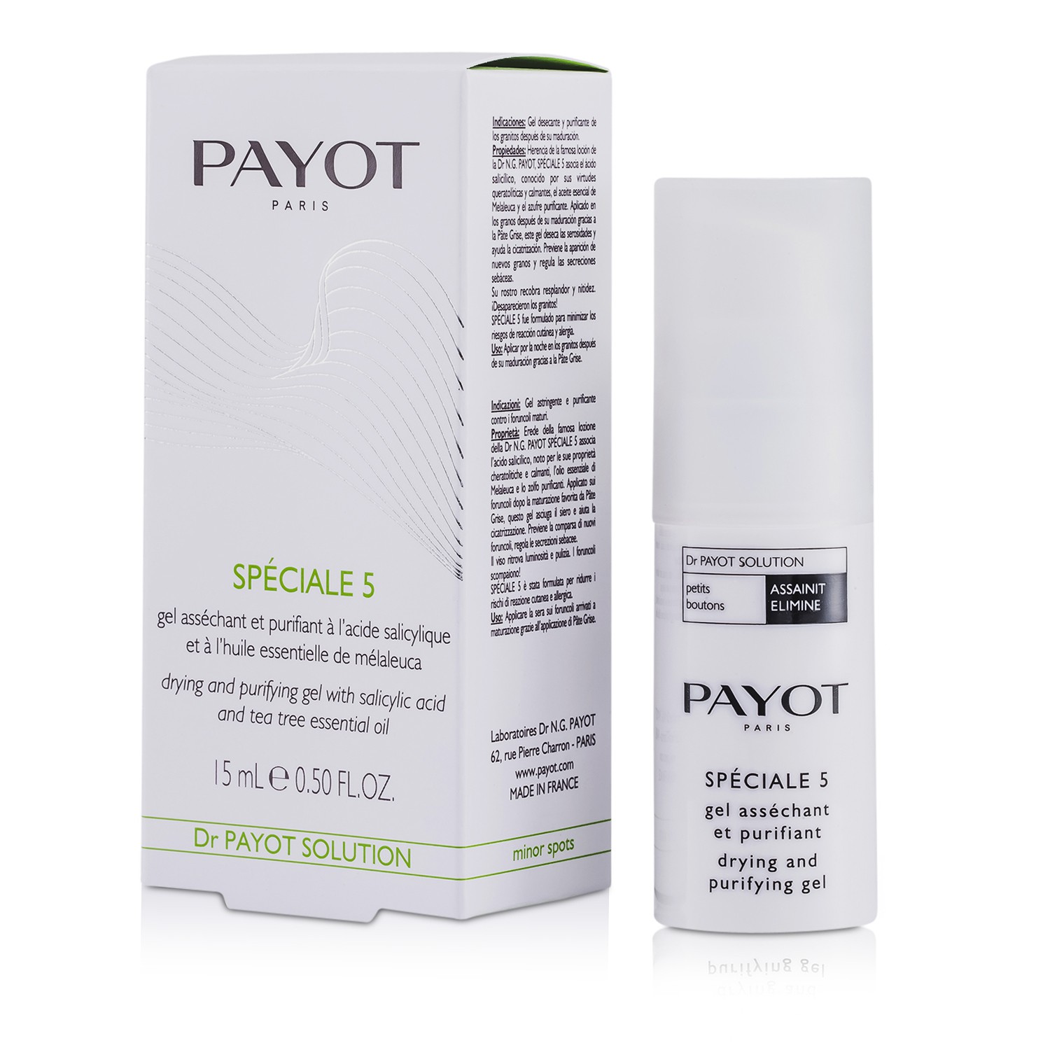 Payot Les Purifiantes Special - 5 Tørkende og Rensende Gele 15ml/0.5oz