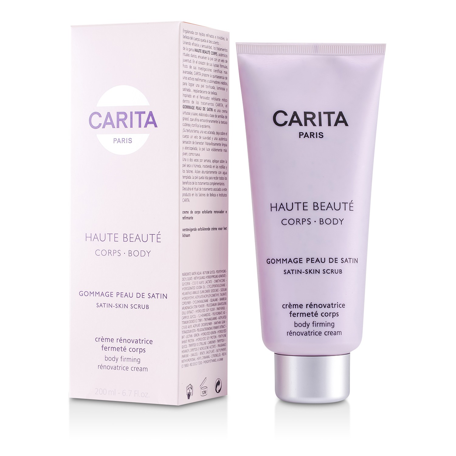 Carita Haute Beaute Corps Gommage Peau De Satin Kem Hồi Sinh Cơ Thể Săn Chắc 200ml6.7oz