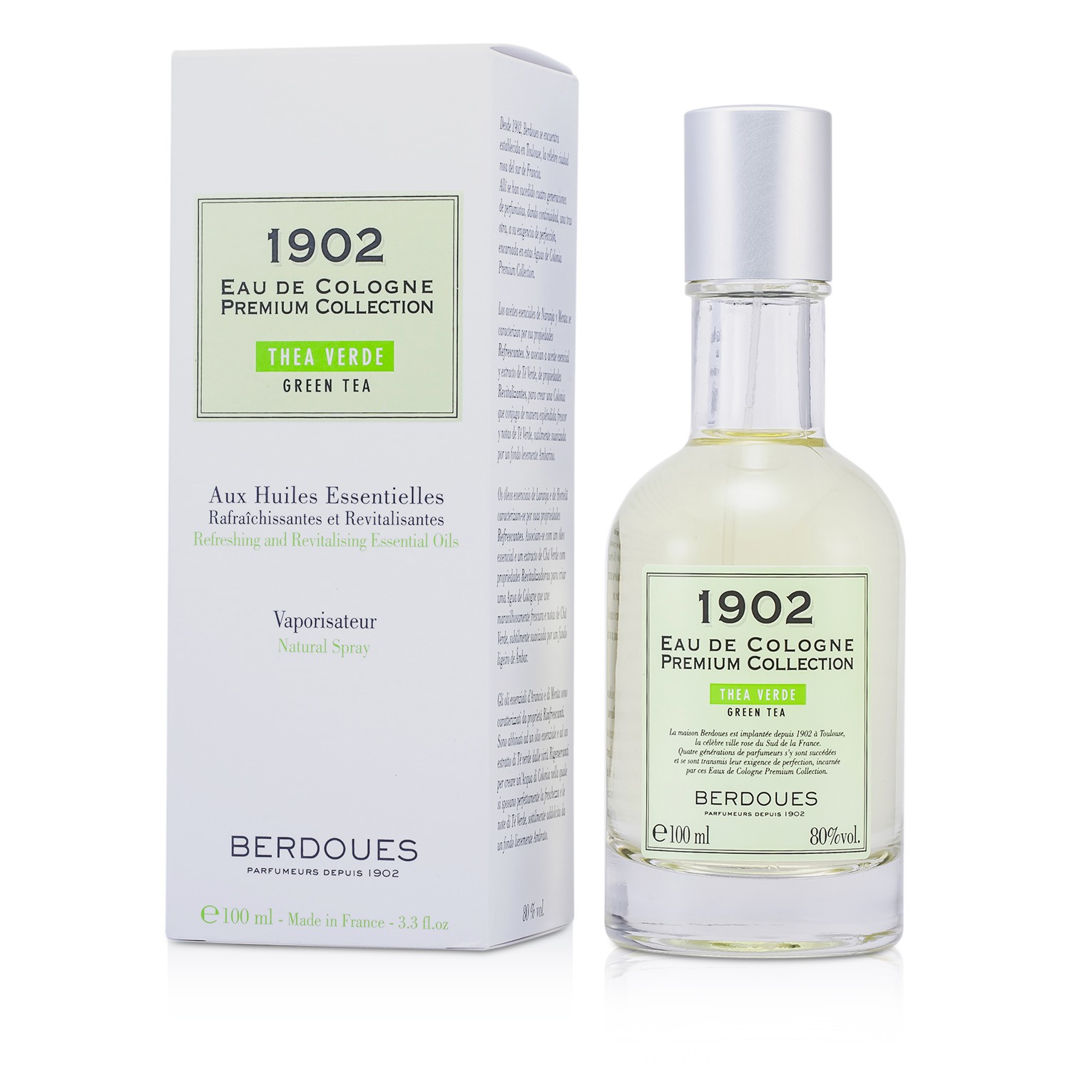 Berdoues Green Tea Eau De Cologne Spray 100ml/3.3oz