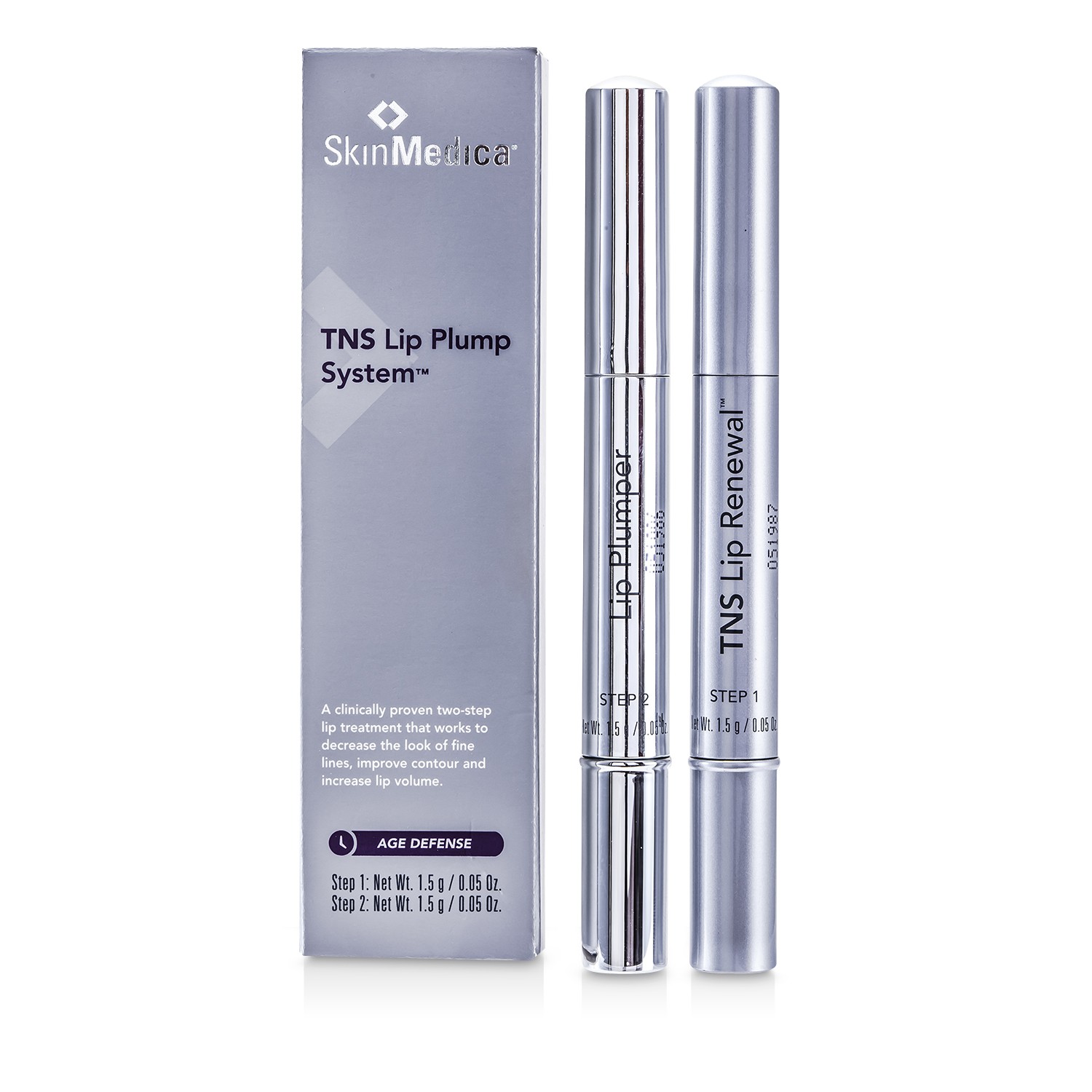 Skin Medica TNS LipPlump System: Lip Renewal 1.5g/0.05oz + Lip Plumper 1.5g/0.05oz 2pcs