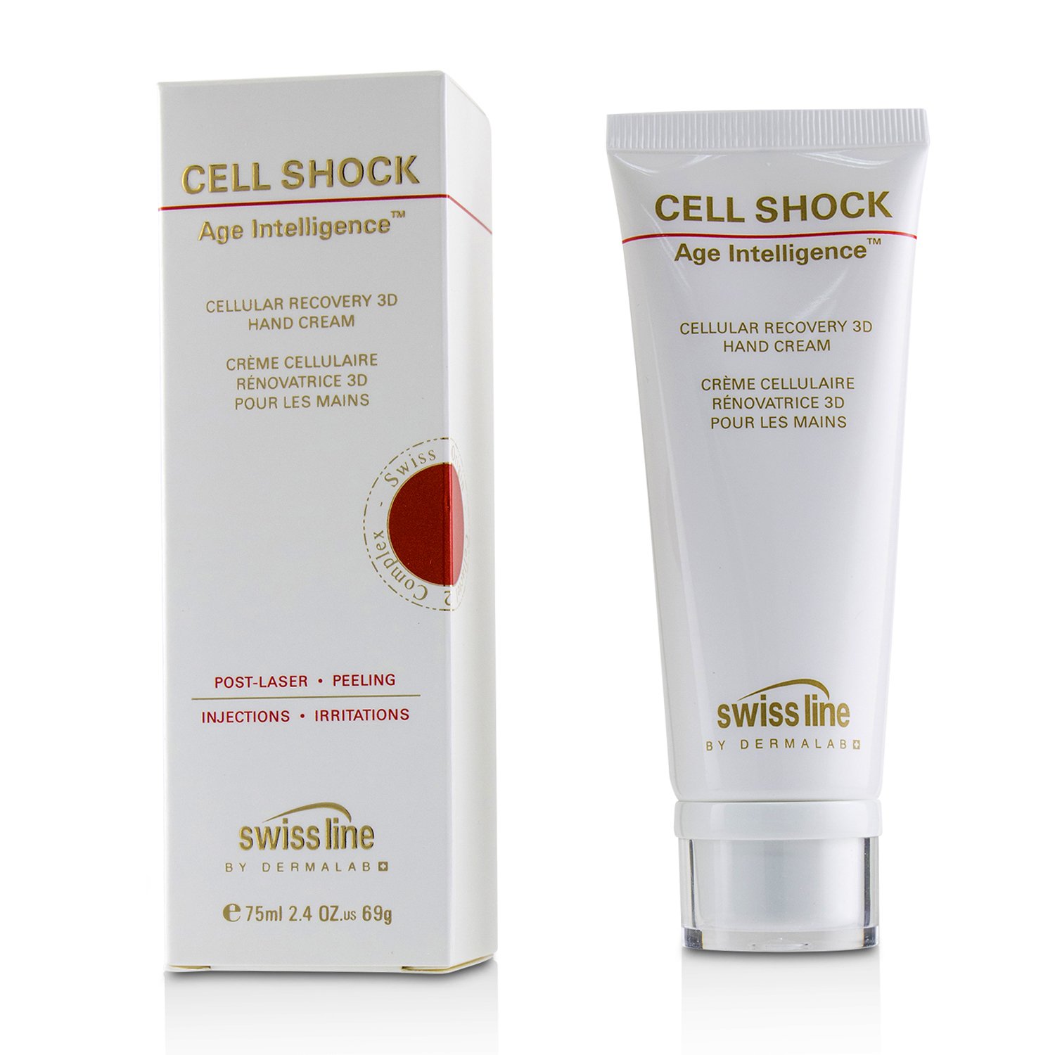 Swissline Cell Shock Cellular Recovery 3D קרם לחידוש והבראת עור הידיים 75ml/2.4oz