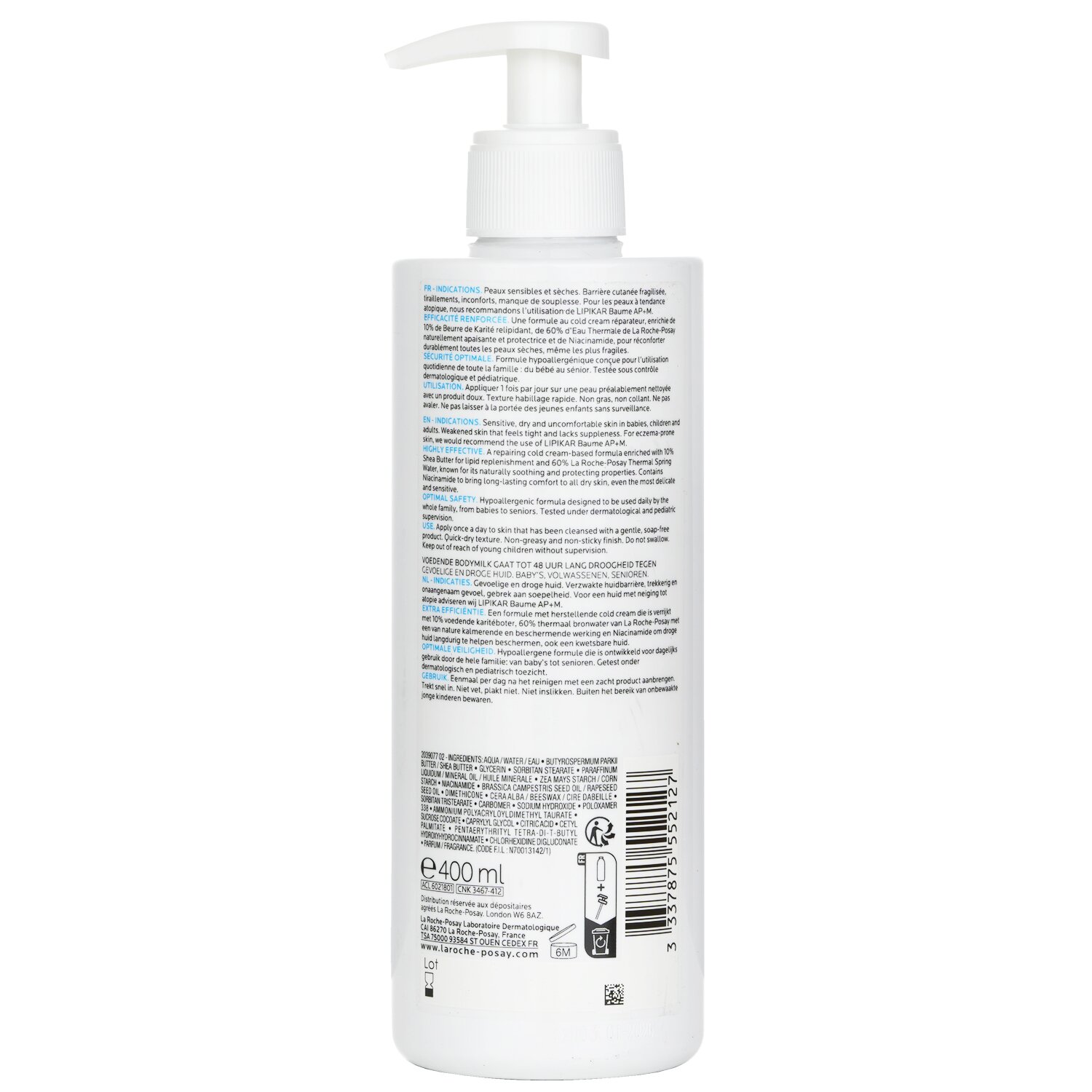 La Roche Posay Lipikar Leche Corporal Hidratante ( Piel Muy Seca ) 400ml/13.5oz