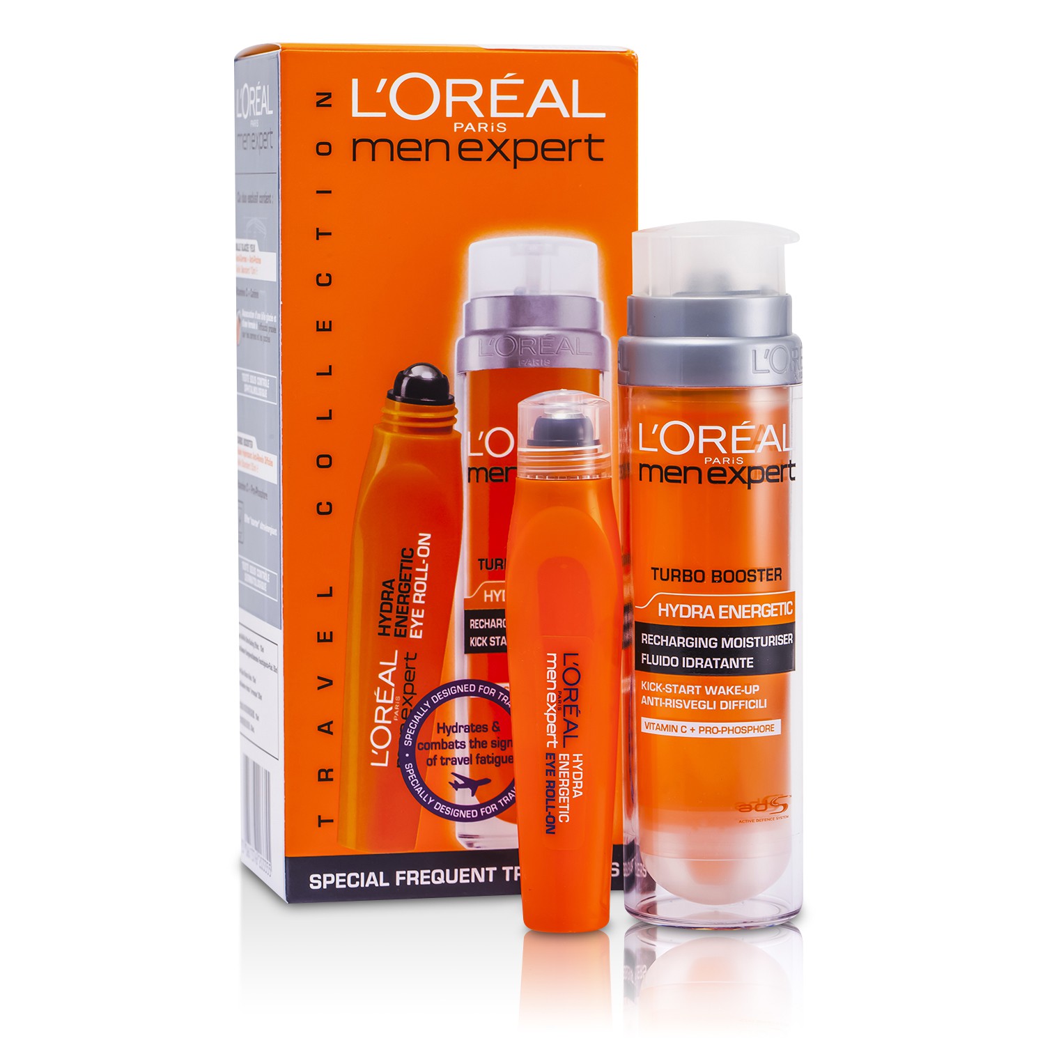 L'Oreal Men Expert Set: Hydra Energetic Turbo Booster + Ice Cool Eye Roll-On 2pcs