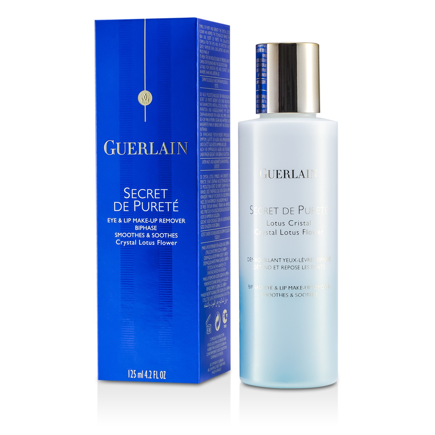 Guerlain Secret De Purete Biphase Eye & Lip MakeUp Remover (Smoothes & Soothes) 125ml/4.2oz