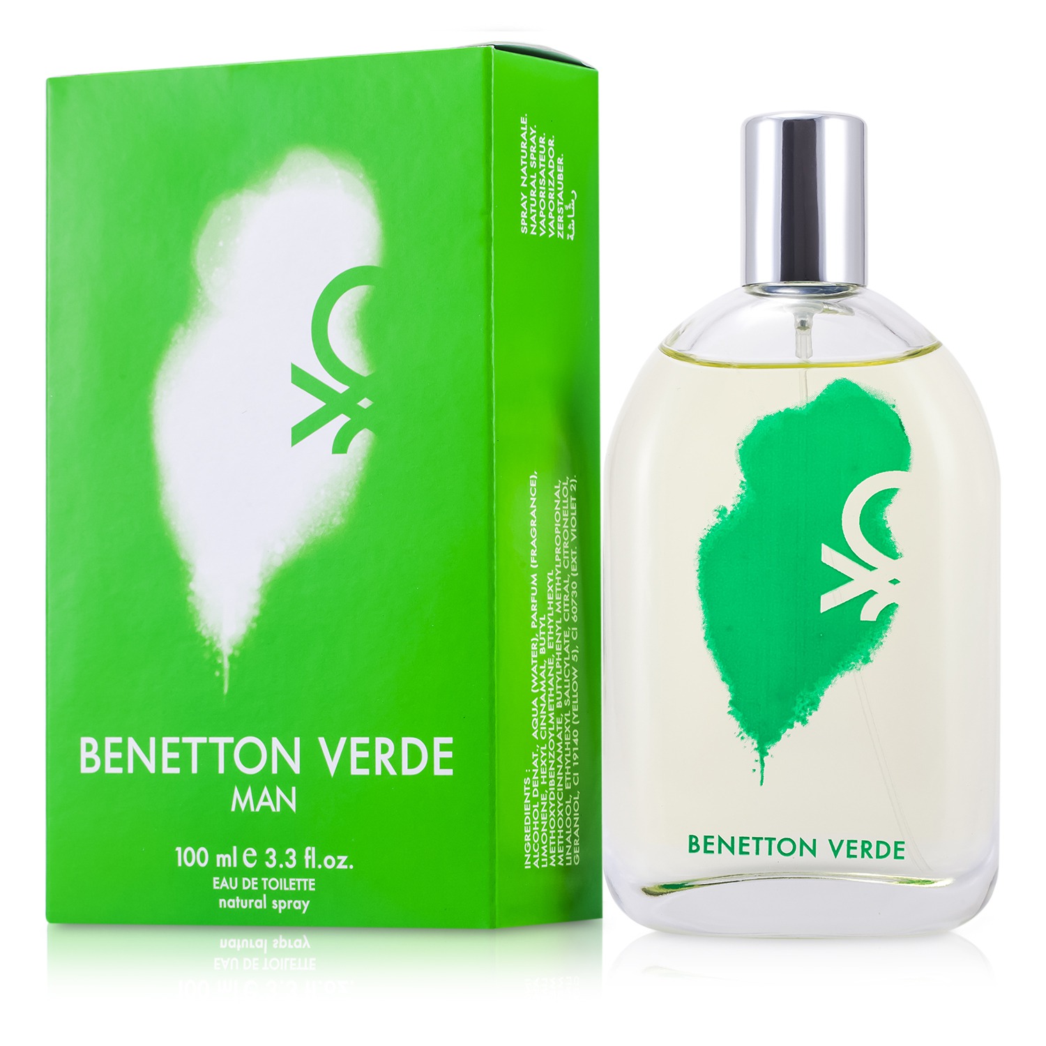 Benetton Verde Eau De Toilette Spray 100ml/3.4oz