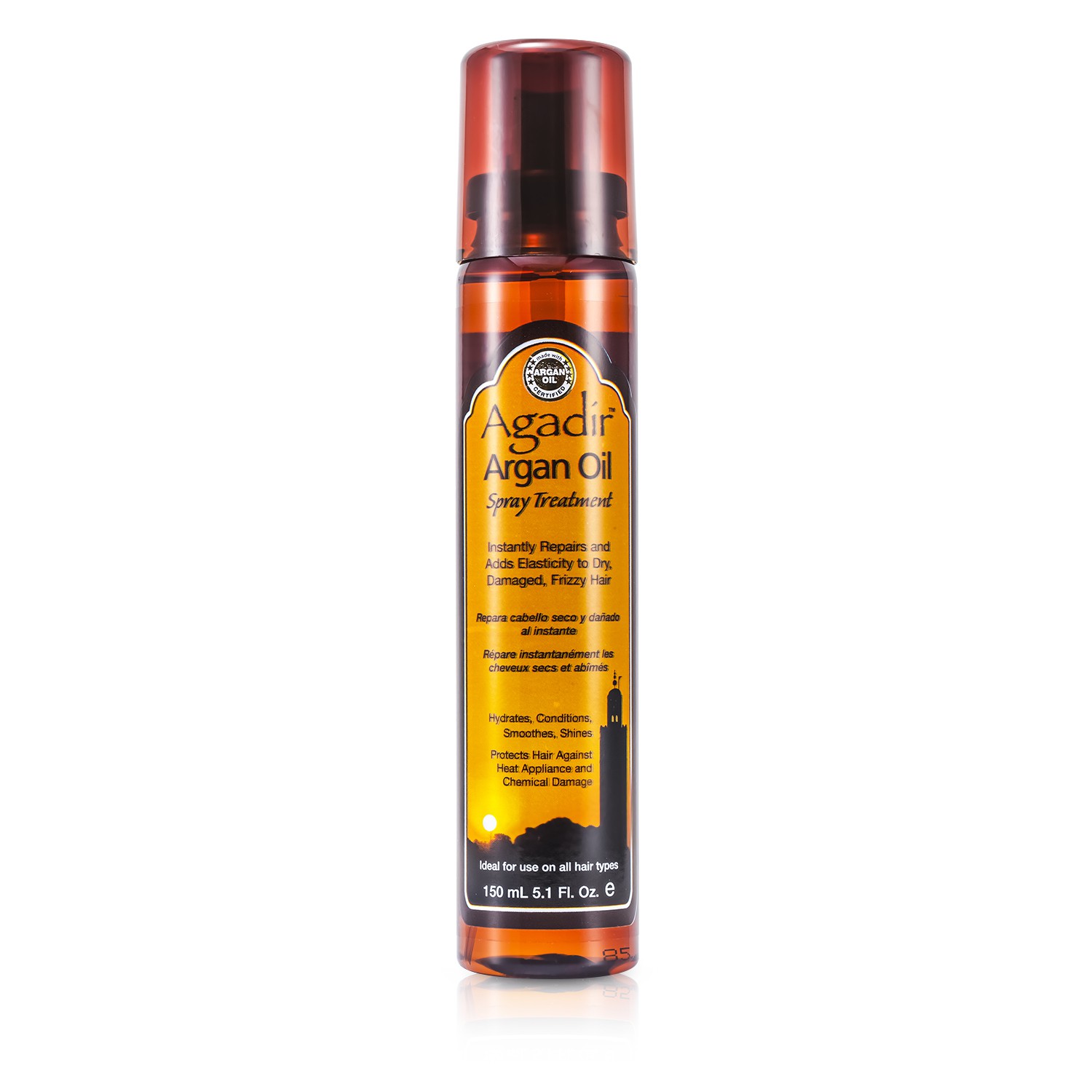 Agadir Argan Oil Hydrates, Conditions, Smoothes, Shine Spray Treatment (For All Hair Types) 150ml/5.1oz