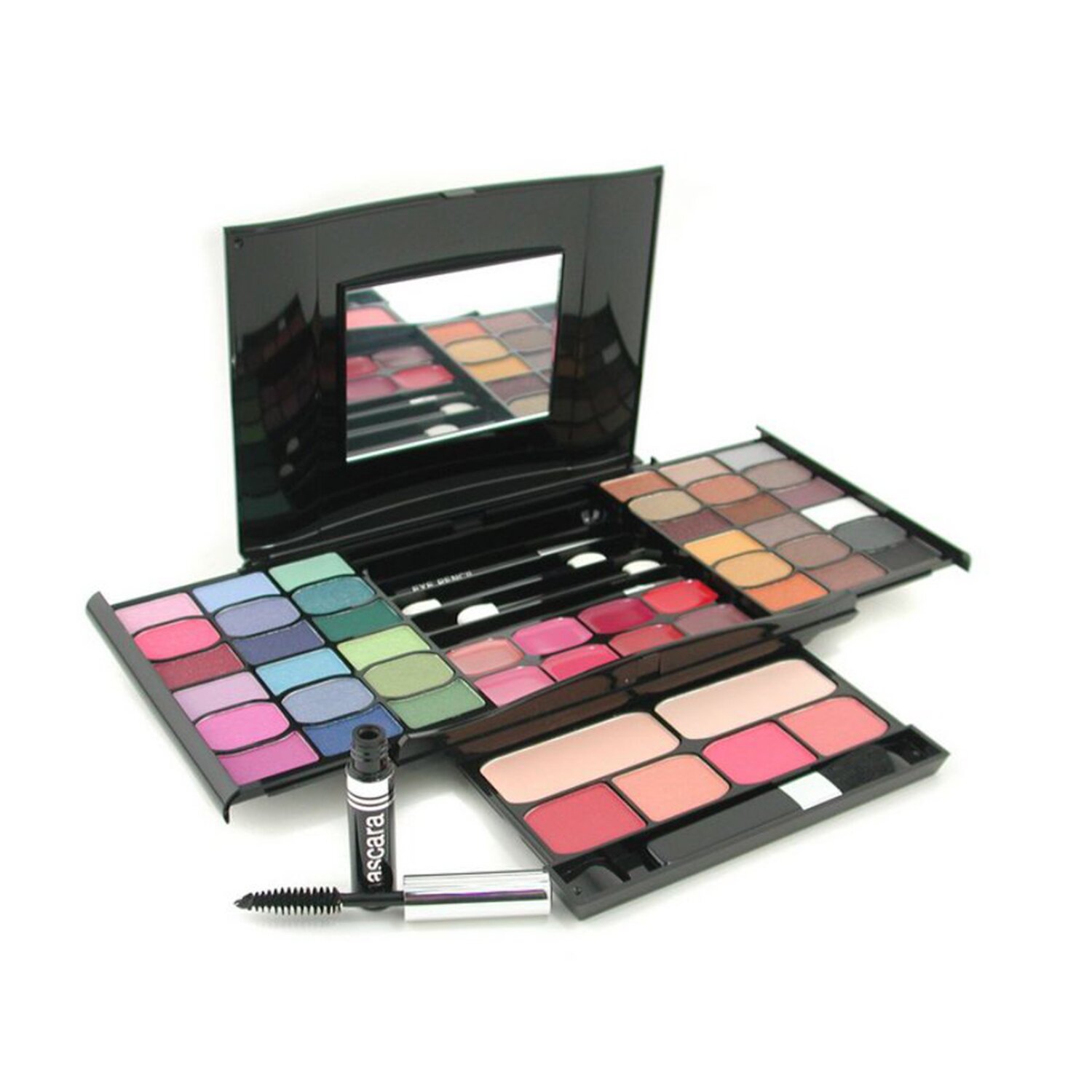 Cameleon MakeUp Kit G2327 (2x Powder, 36x Eyeshadows, 4x Blusher, 1xMascara, 1xEye Pencil, 8x Lip Gloss, 4x Applicators) Picture Color