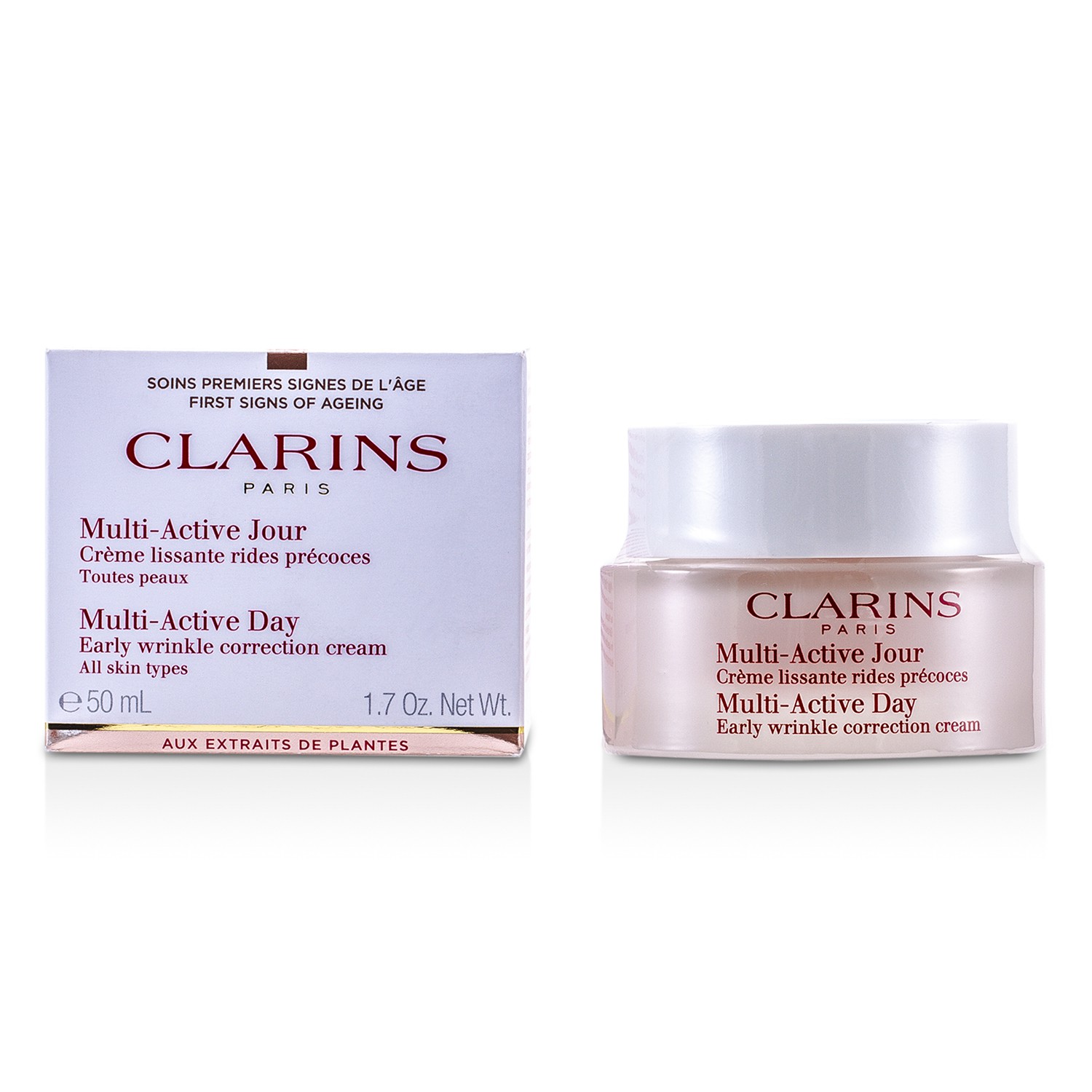 Clarins Multi-Aktiv Dag Tidlig Rynkekorreksjon Krem ( Alle hudtyper ) 50ml/1.7oz