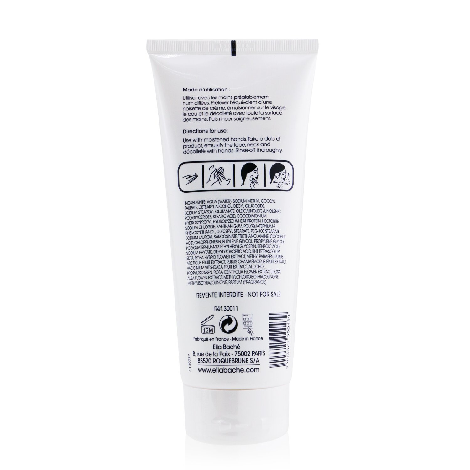 Ella Bache Kremowa emulsja do mycia twarzy Cleansing Foam Cream (duża pojemność) 200ml/6.65oz