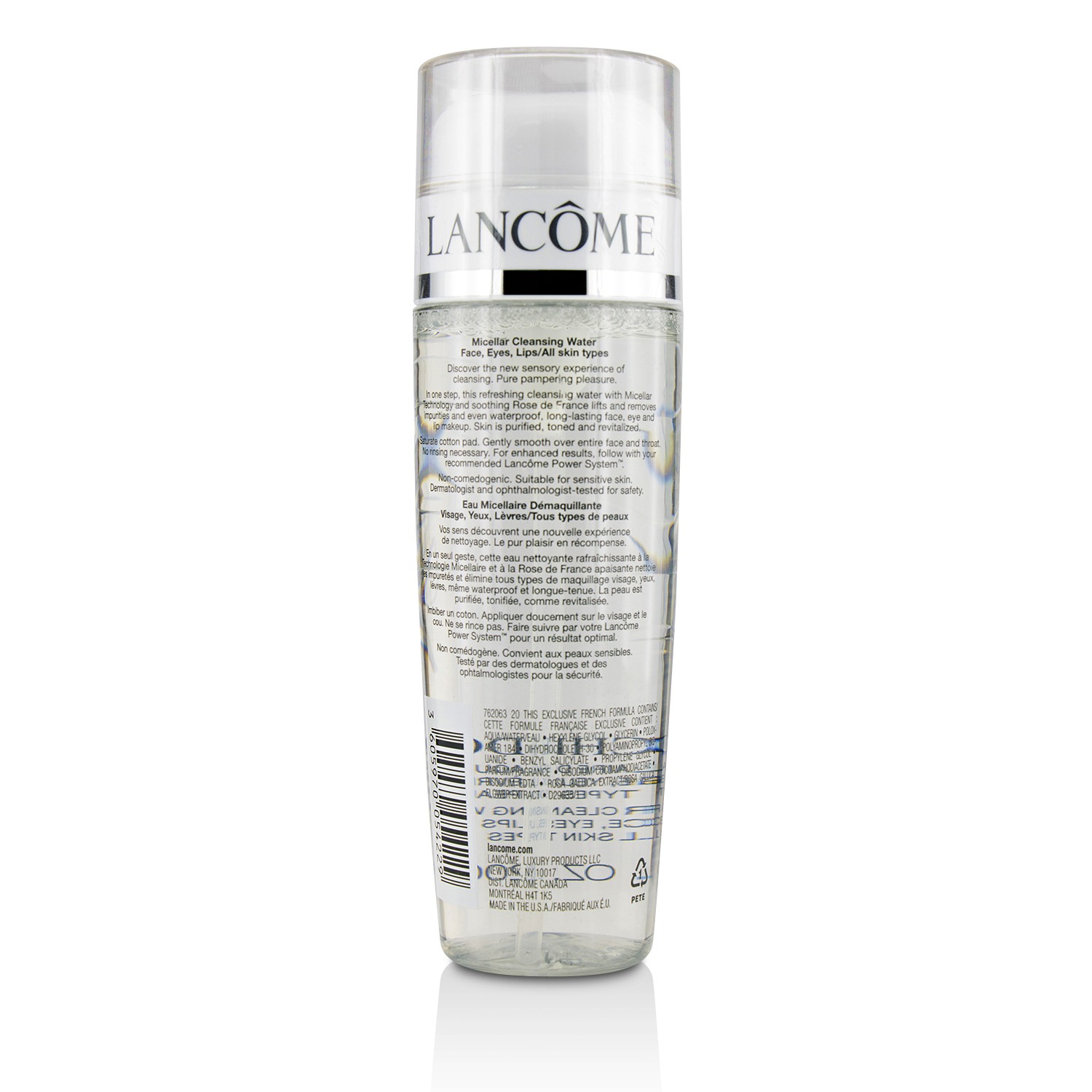 Lancome Eau Fraiche Douceur Micellar Cleansing Water Face, Eyes, Lips 200ml/6.8oz