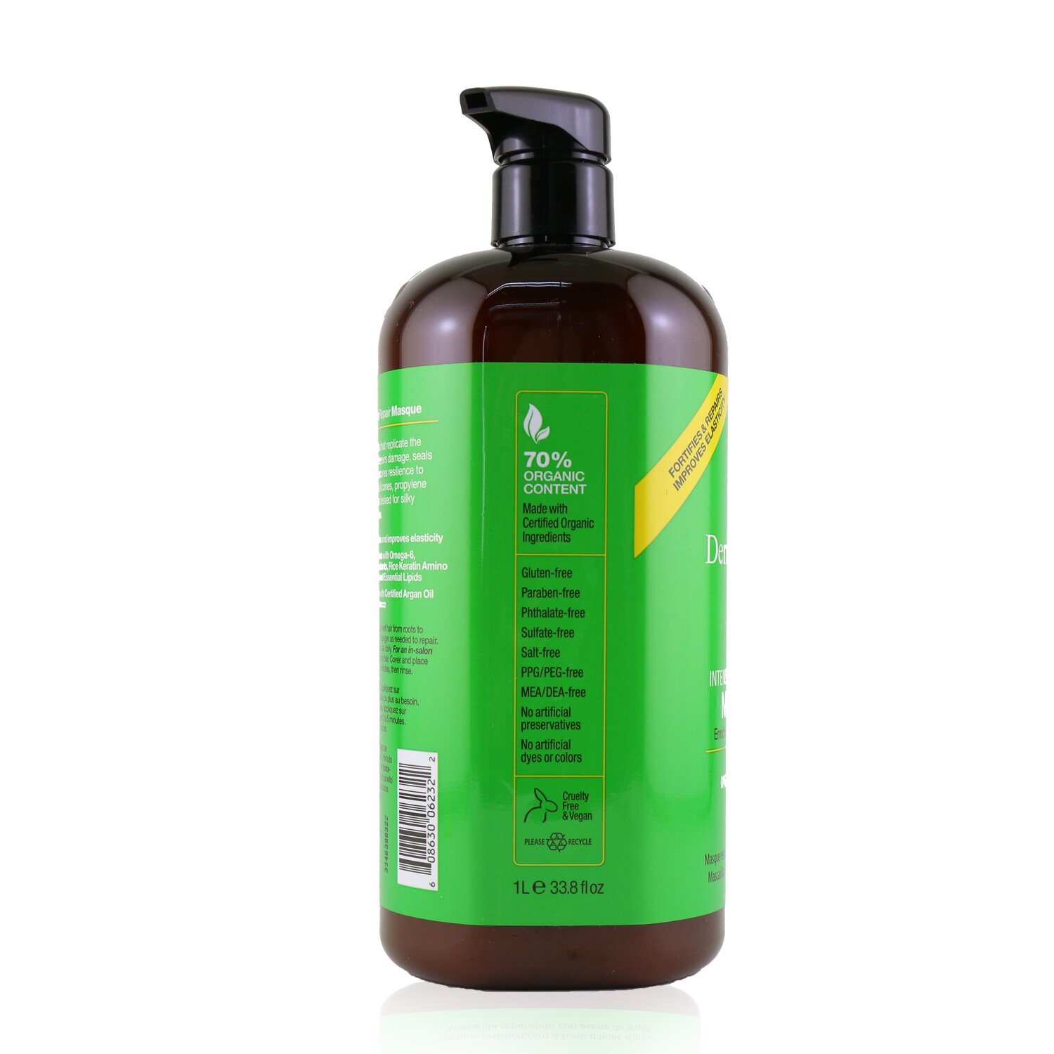 有机滋养 DermOrganic 阿甘油深层修护发膜 1000ml/33.8oz