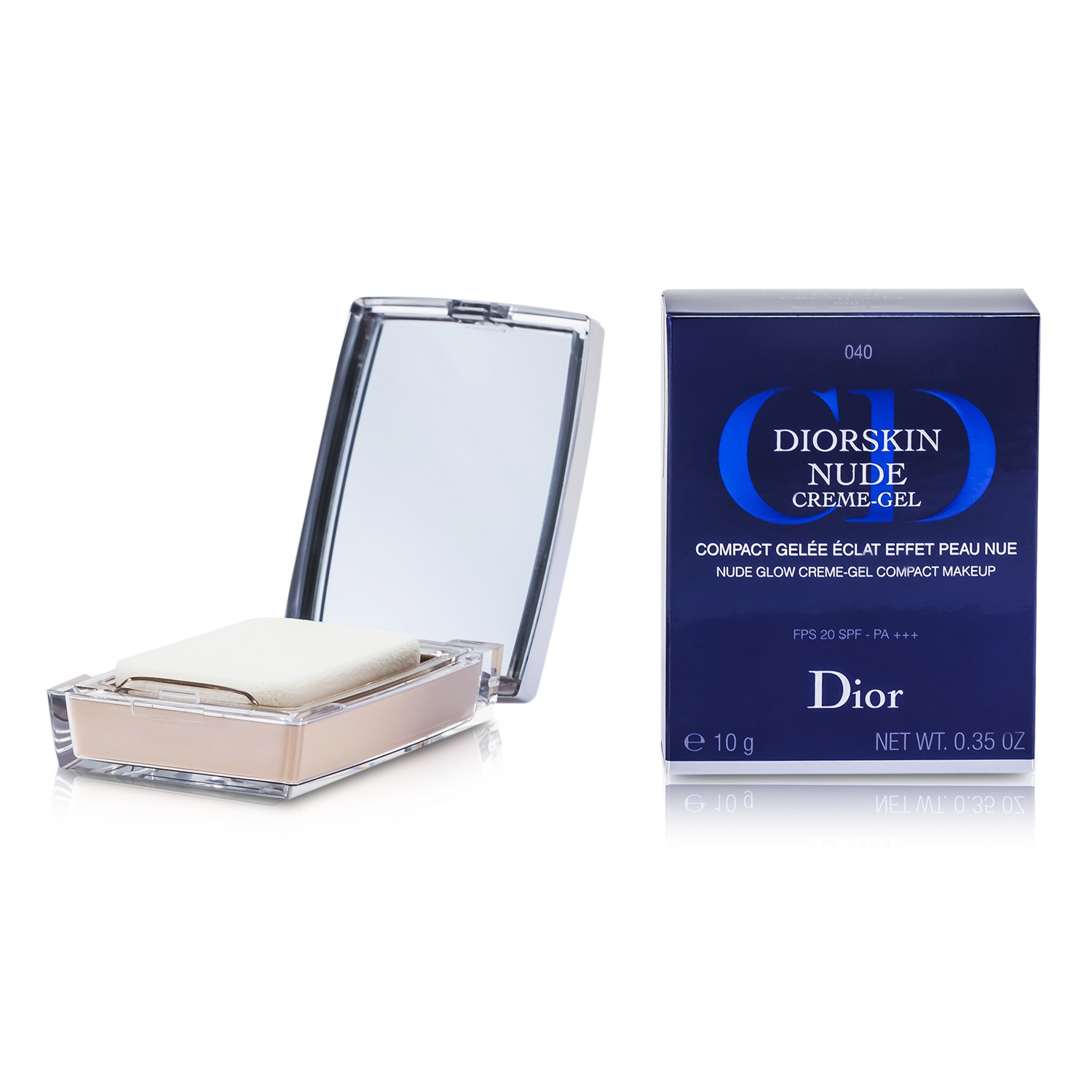 Christian Dior Diorskin Nude Natural Glow Creme Gel Compact Makeup SPF20 10g/0.35oz