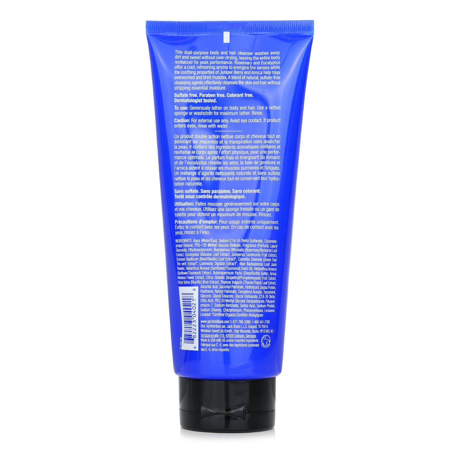 Jack Black Turbo Wash Energizing Cleanser For Hair & Body 295ml/10oz