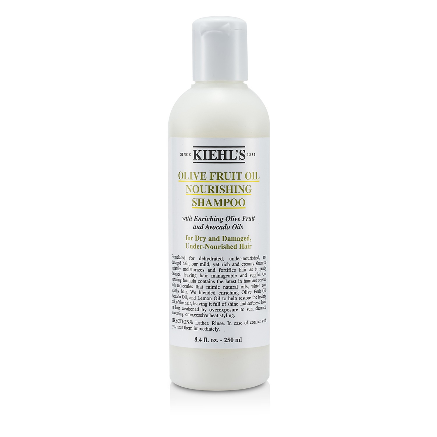 Kiehl's Olive Fruit Oil Nourishing Shampoo (For Dry and Damaged, Under-Nourished Hair) 250ml/8.4oz