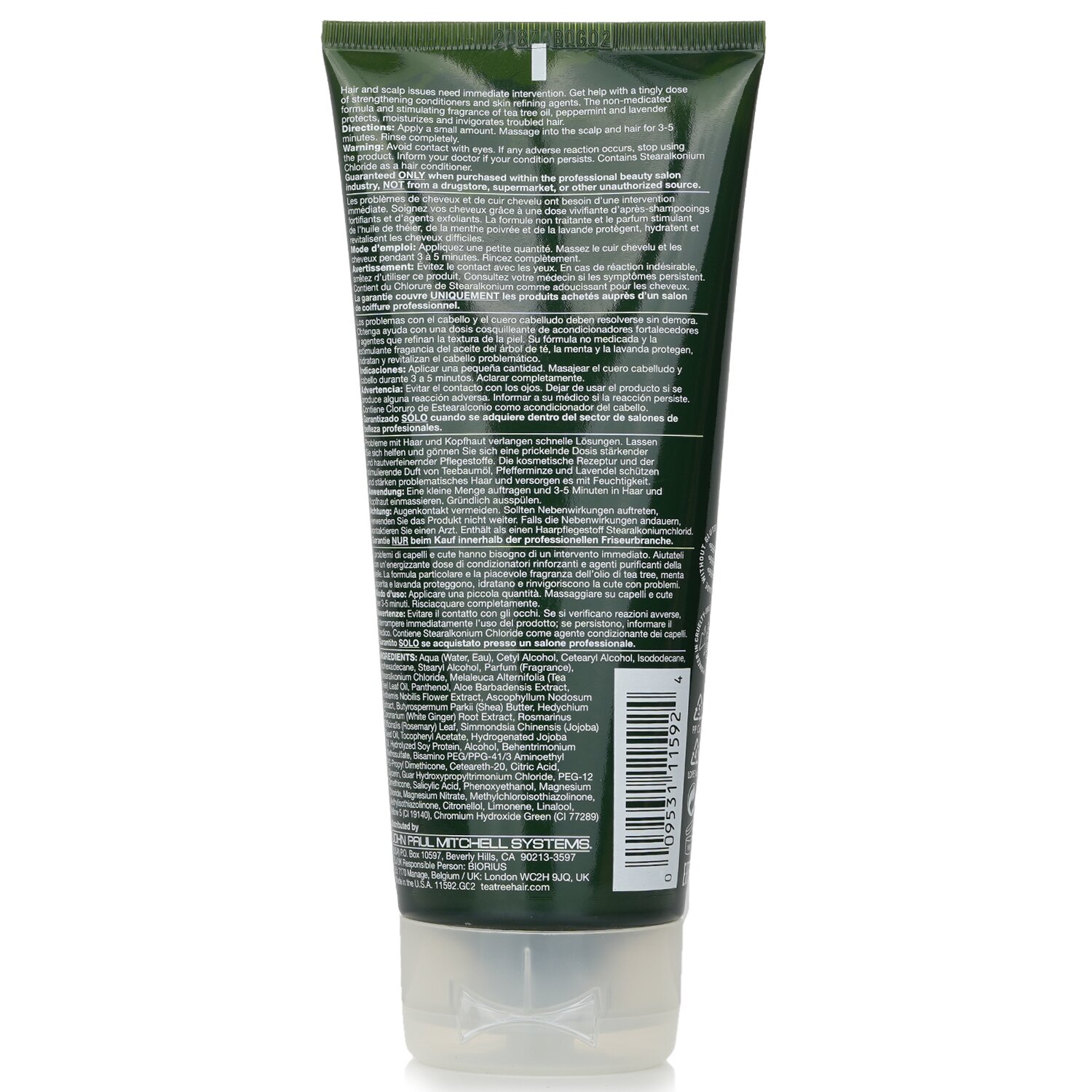 Paul Mitchell Tea Tree Θεραπεία για Μαλλιά και Δέρμα Κεφαλής 200ml/6.8oz