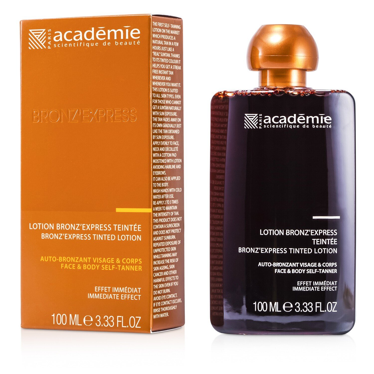 爱琪美 Academie 古铜美黑面部&身体润肤露 100ml/3.33oz