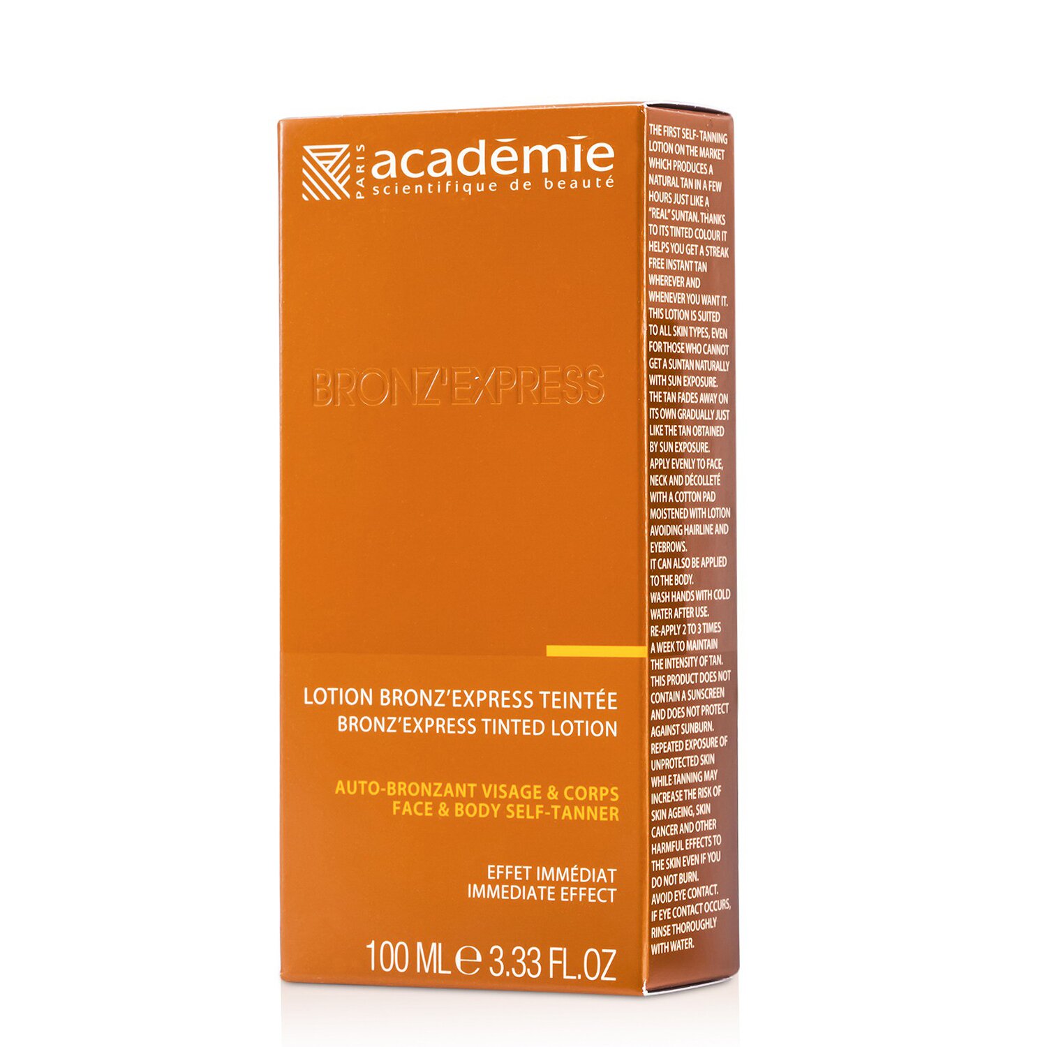 爱琪美 Academie 古铜美黑面部&身体润肤露 100ml/3.33oz